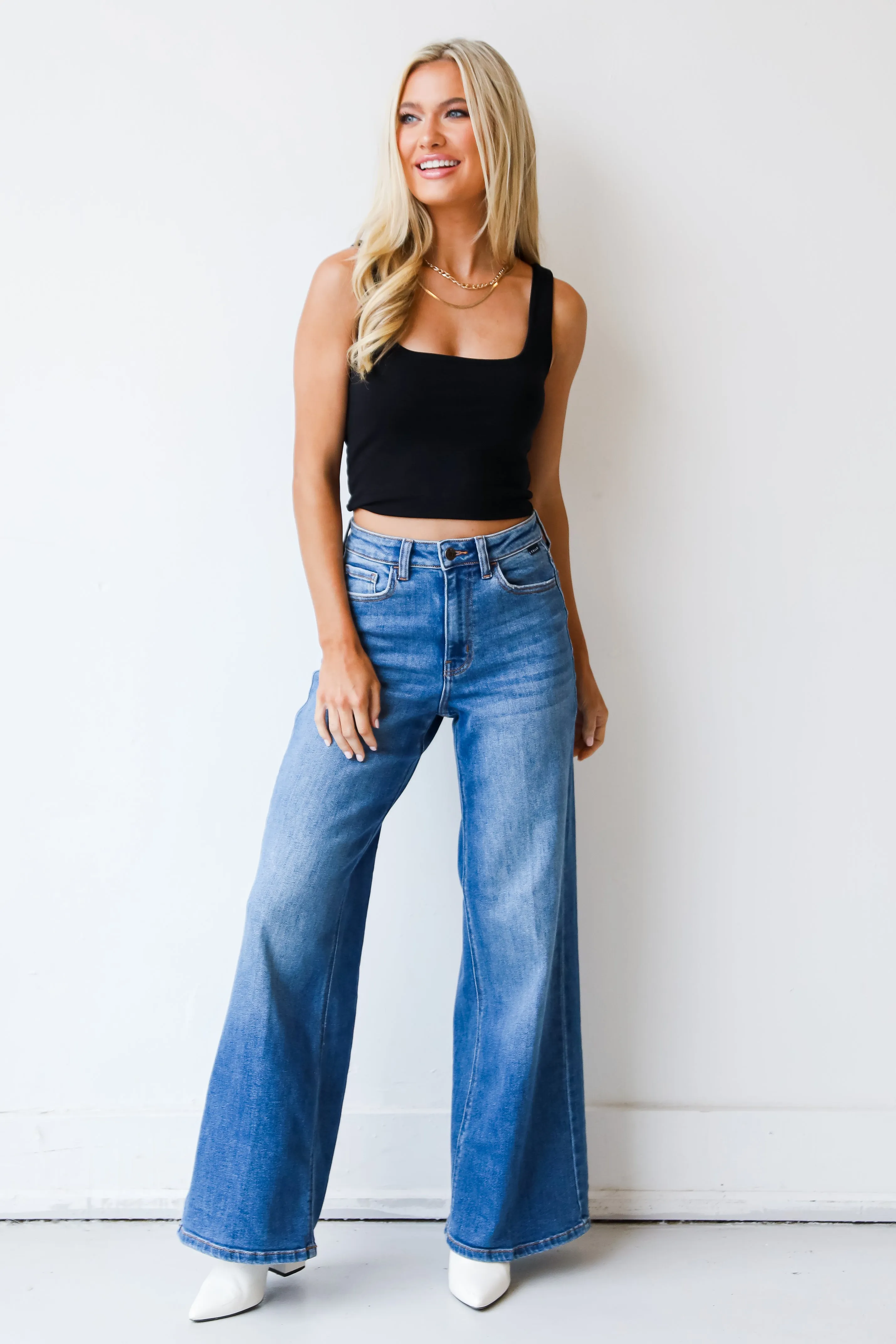 Free Fall Wide Leg Jeans