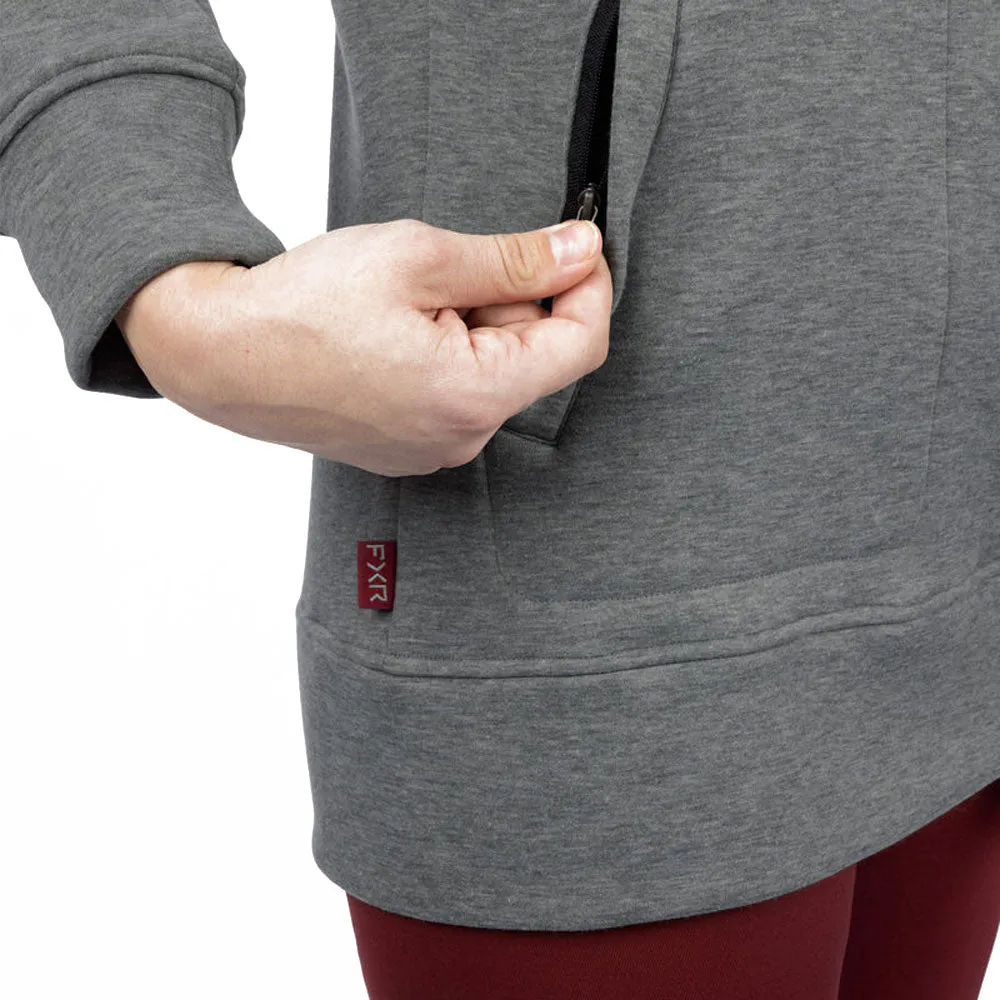 FXR Ember Pullover Sweater Grey/Merlot