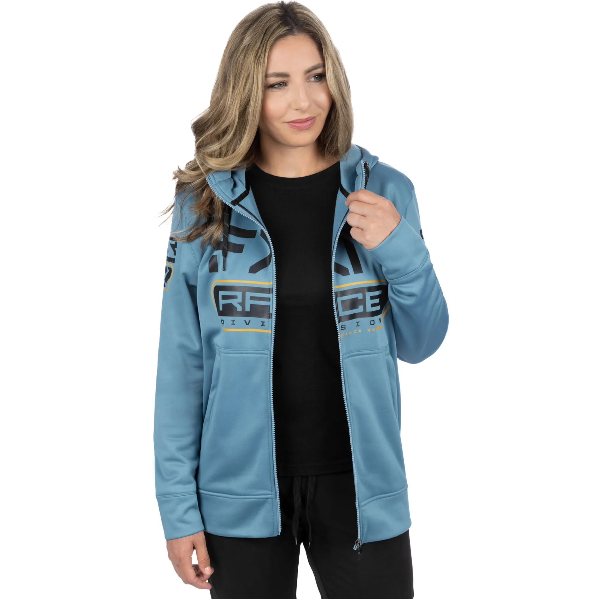 FXR Race Div Tech Hoodie Steel/Black Blue