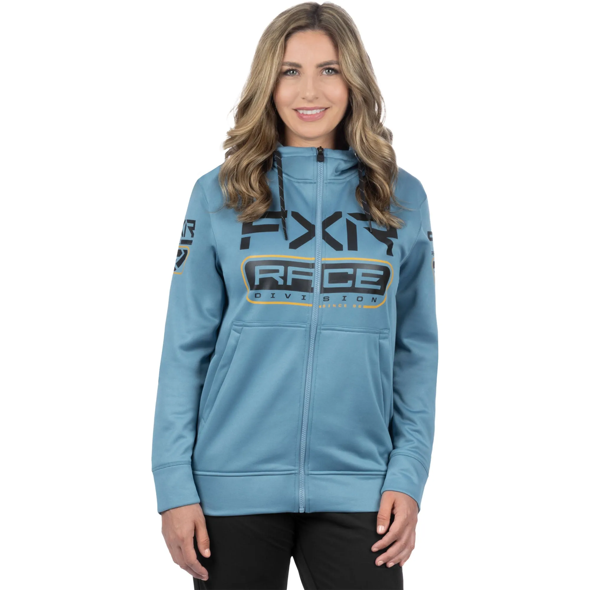 FXR Race Div Tech Hoodie Steel/Black Blue