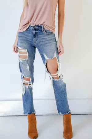 Hannah Distressed Boyfriend Jeans