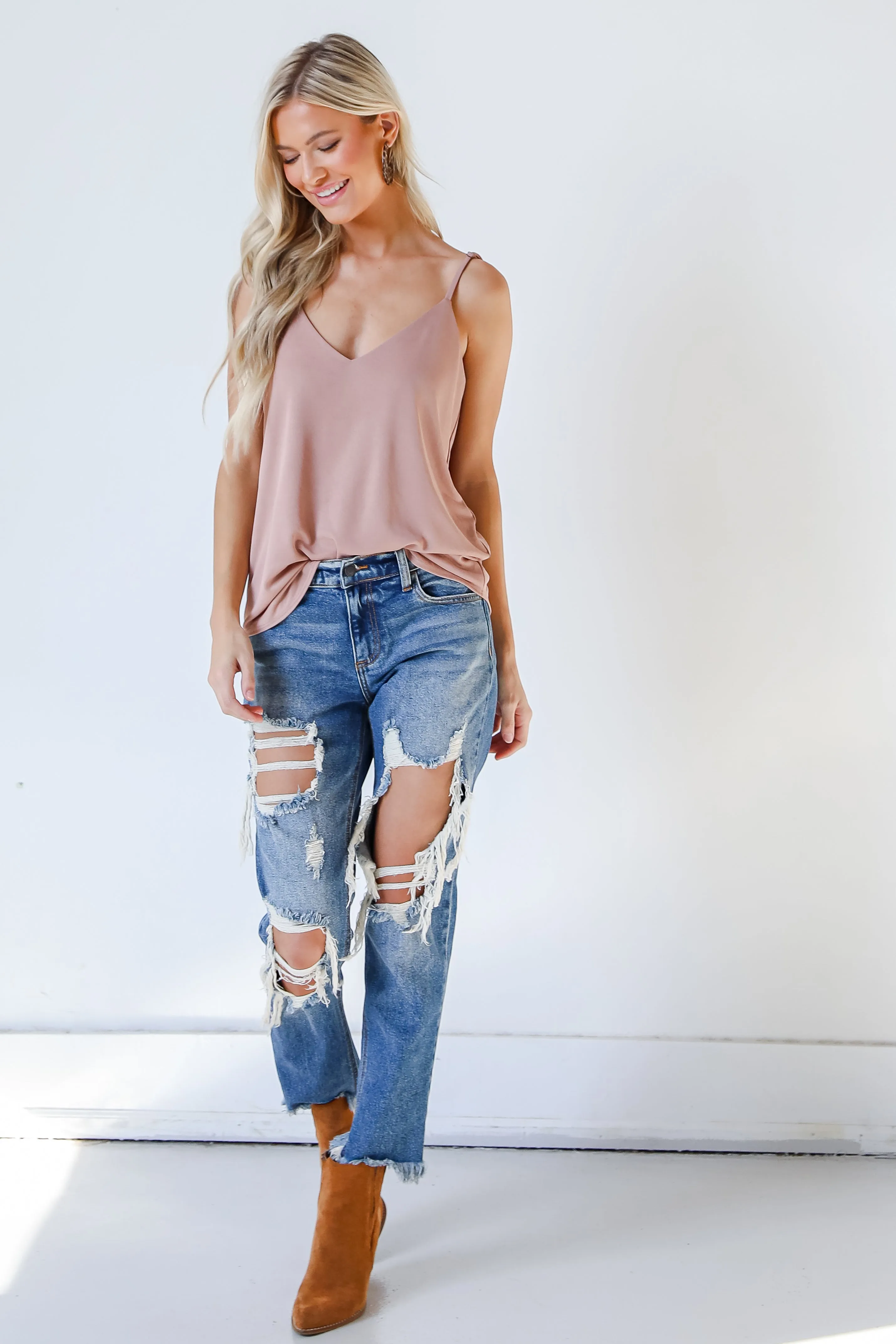 Hannah Distressed Boyfriend Jeans