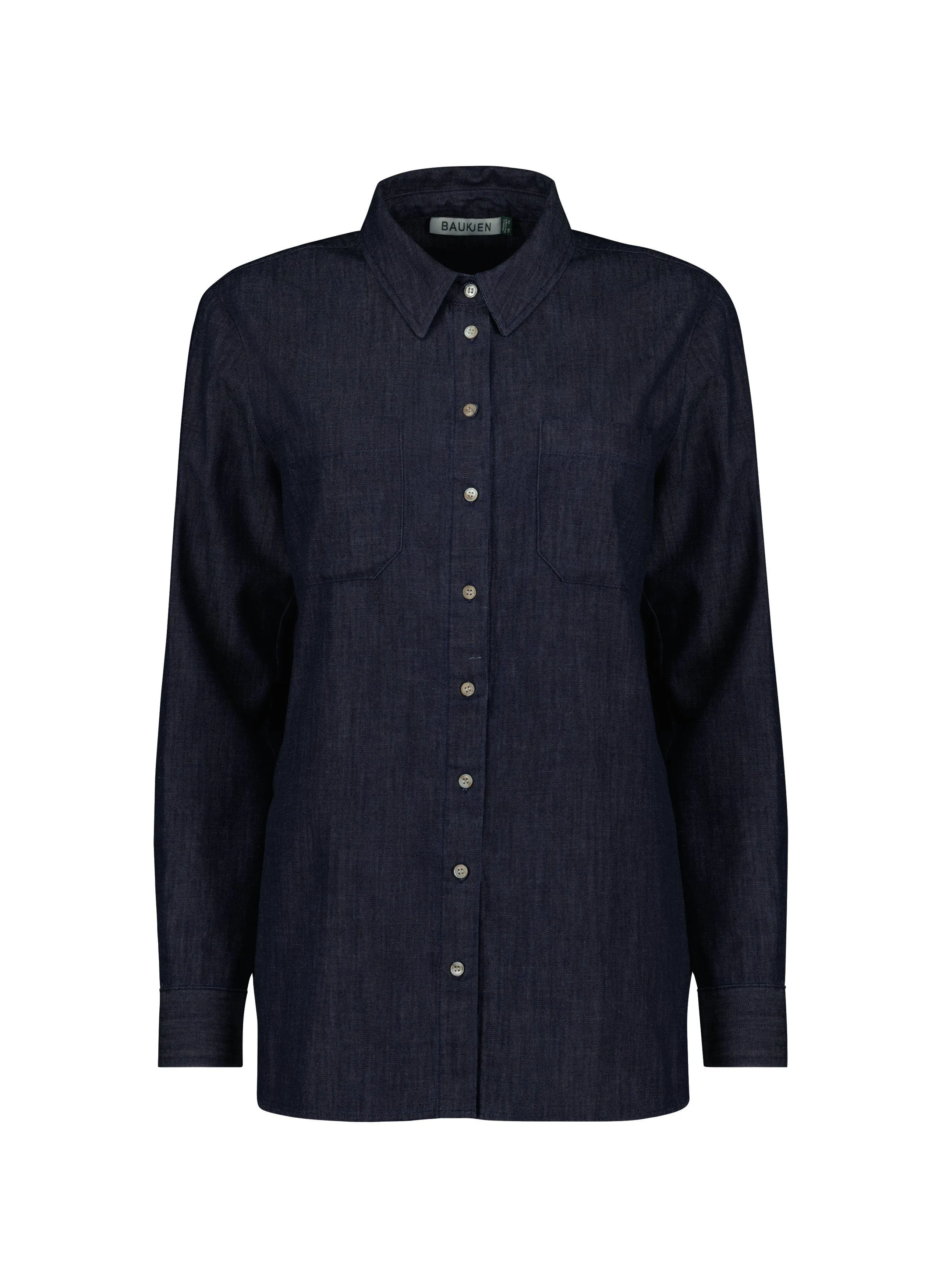 Hattie Organic Denim Shirt | Dark Indigo