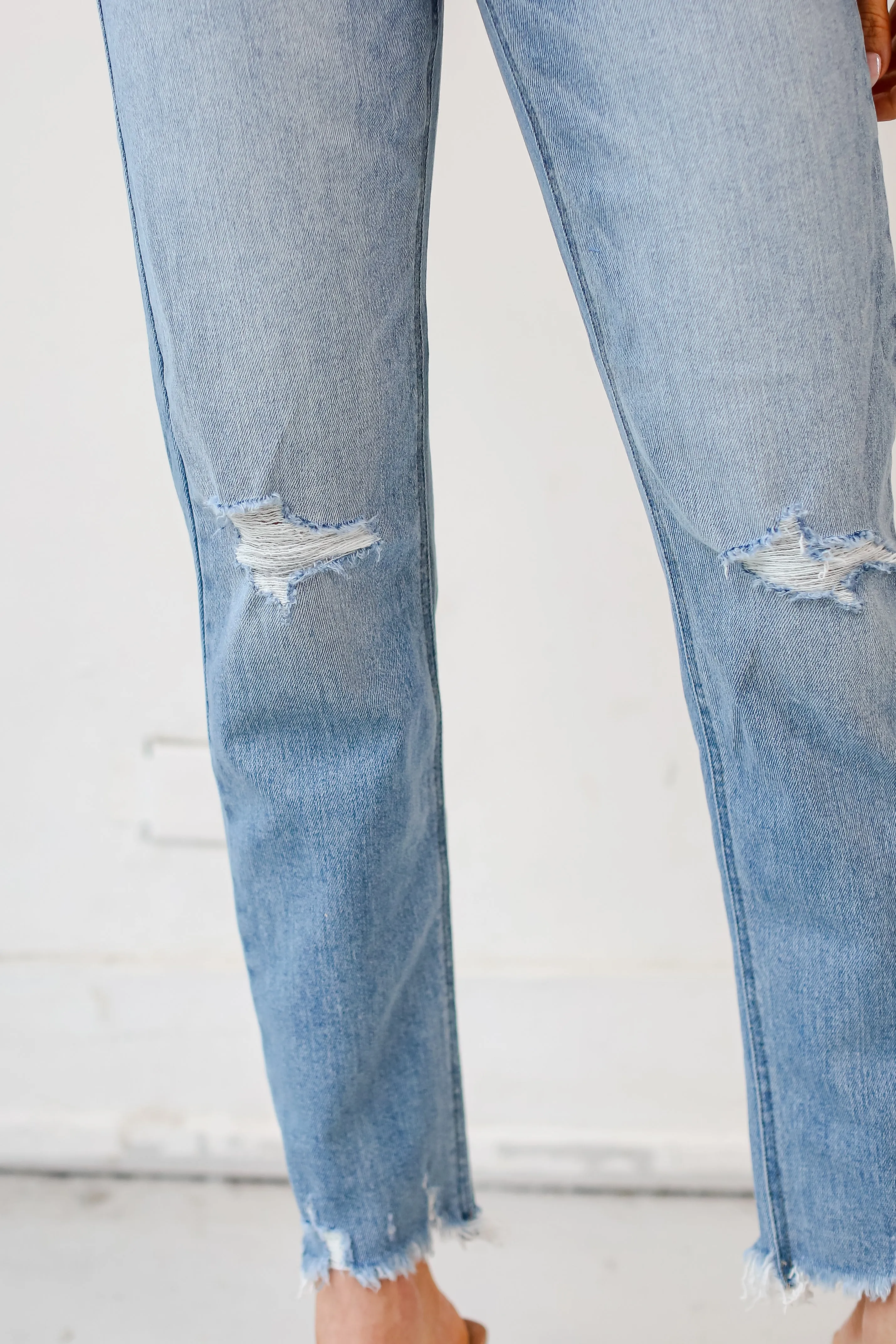 Ideal Instinct Distressed Mom Jeans