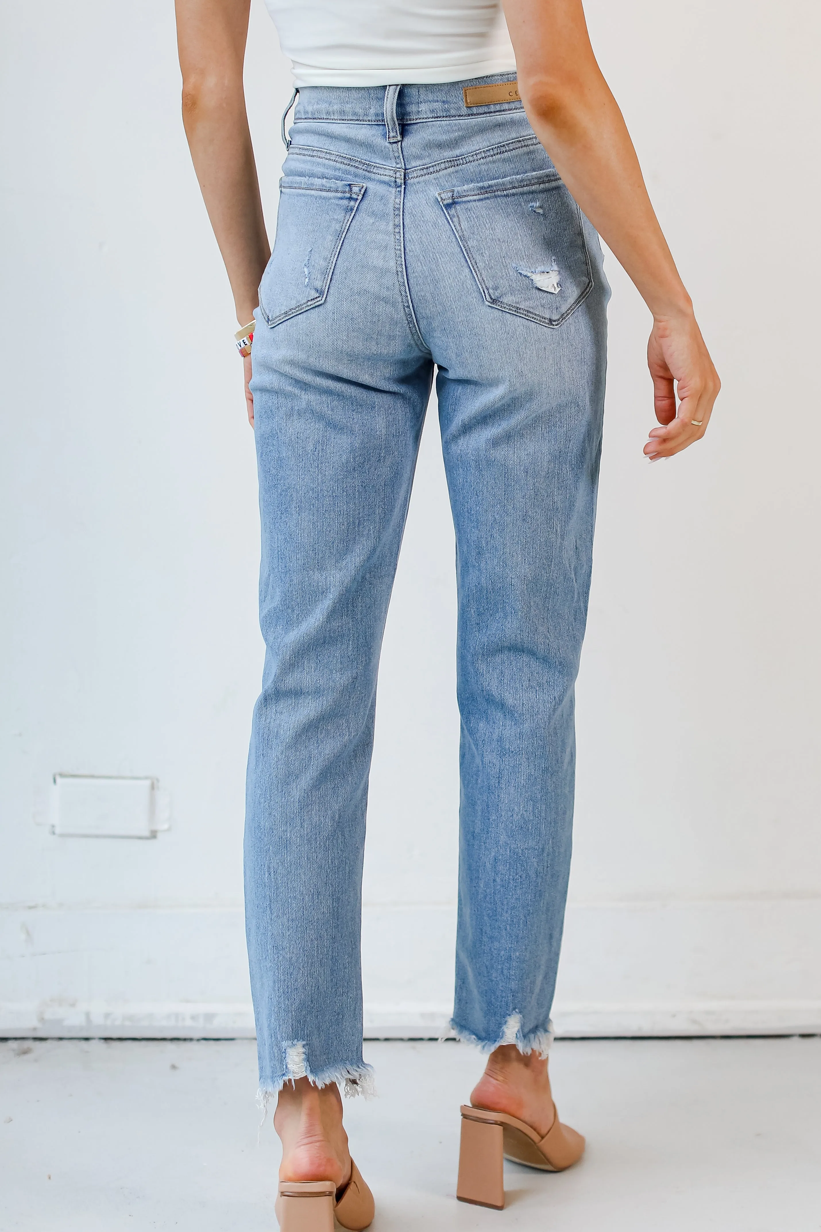 Ideal Instinct Distressed Mom Jeans