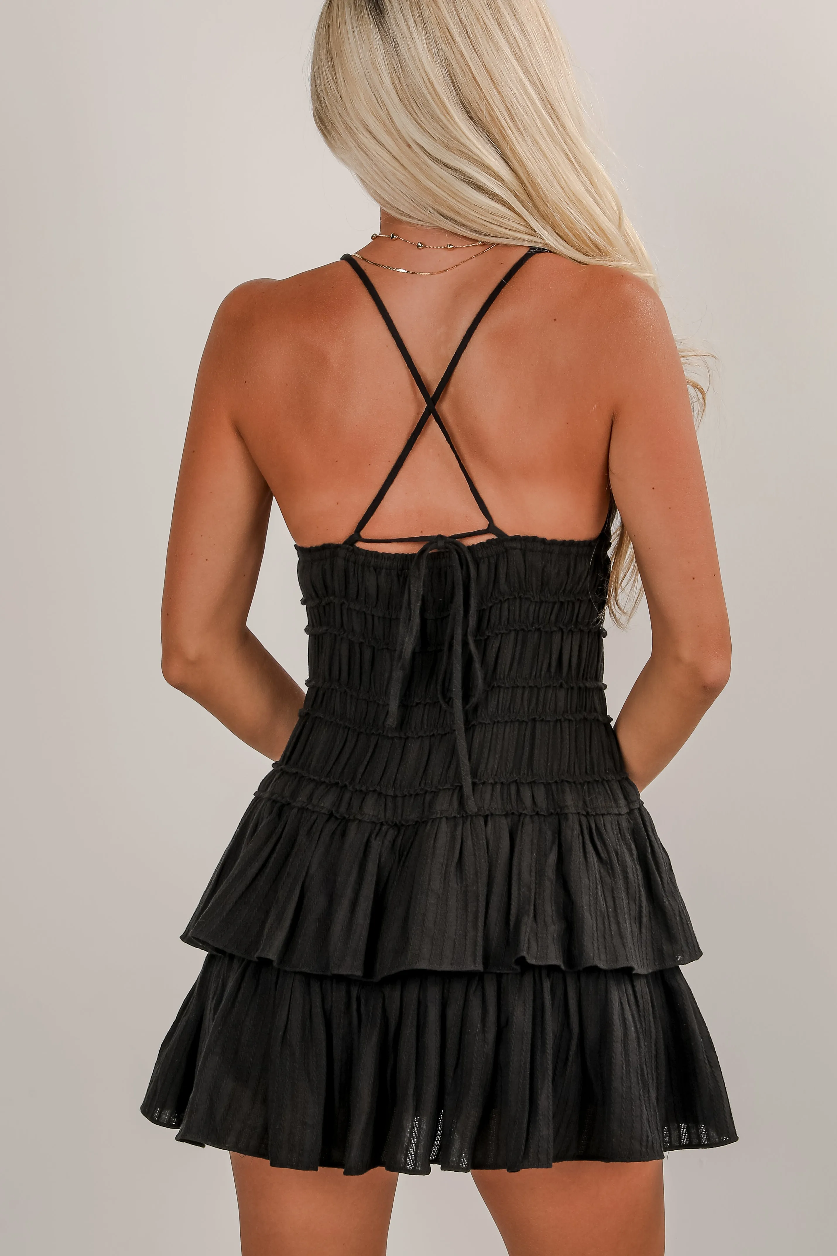 In Your Prime Ruffle Mini Dress