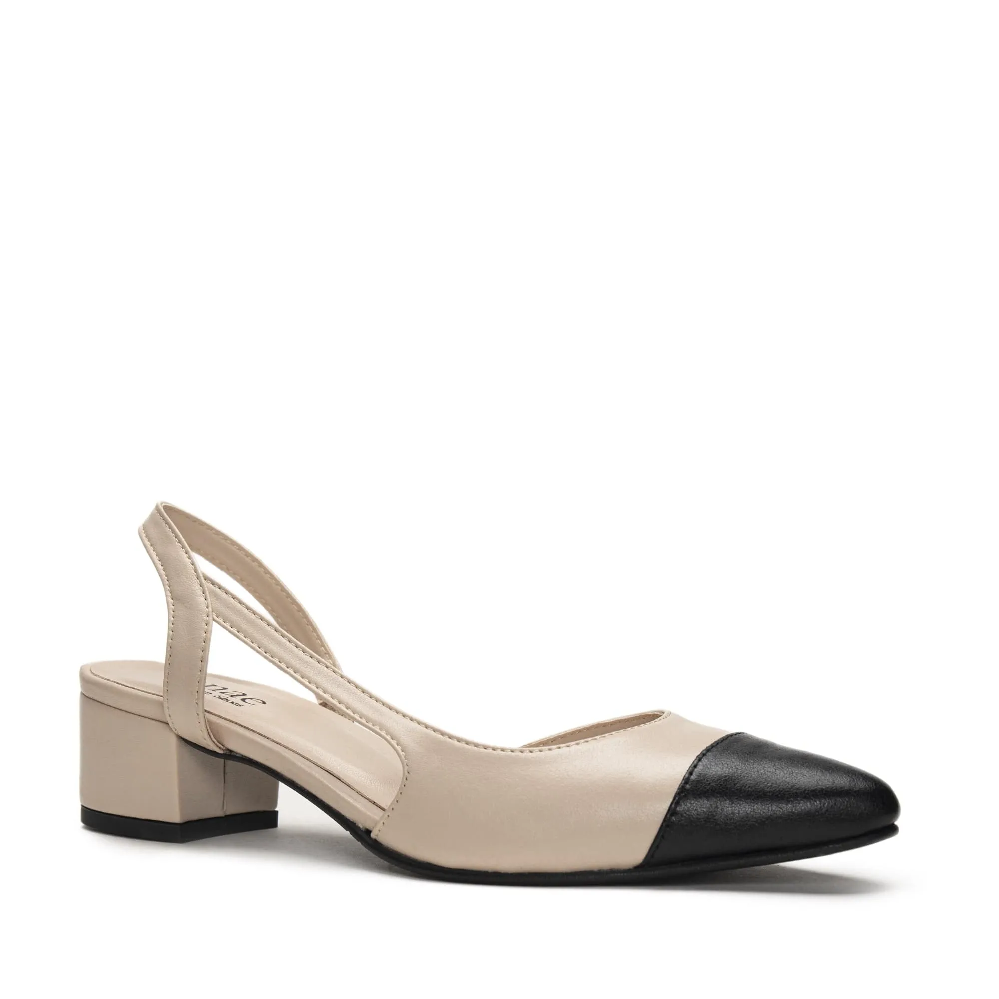 Jaque Women's Vegan Leather Slingback Pumps | Beige