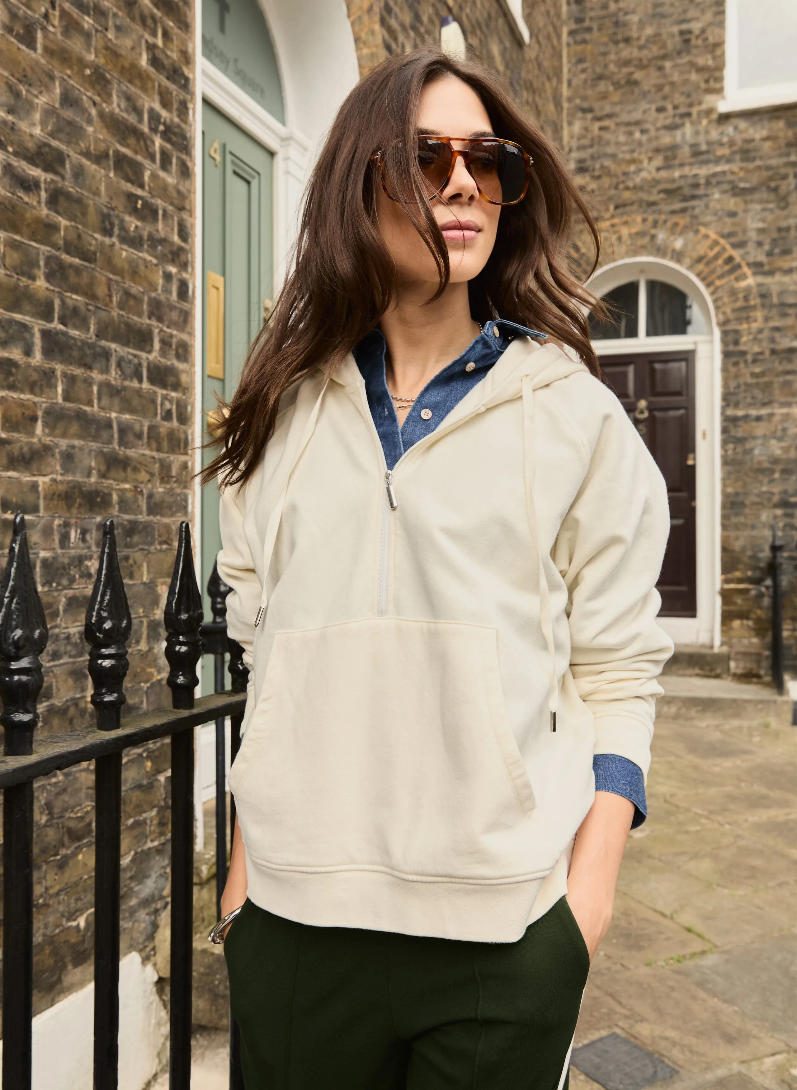 Jenny Organic Cotton Hoodie | Cream