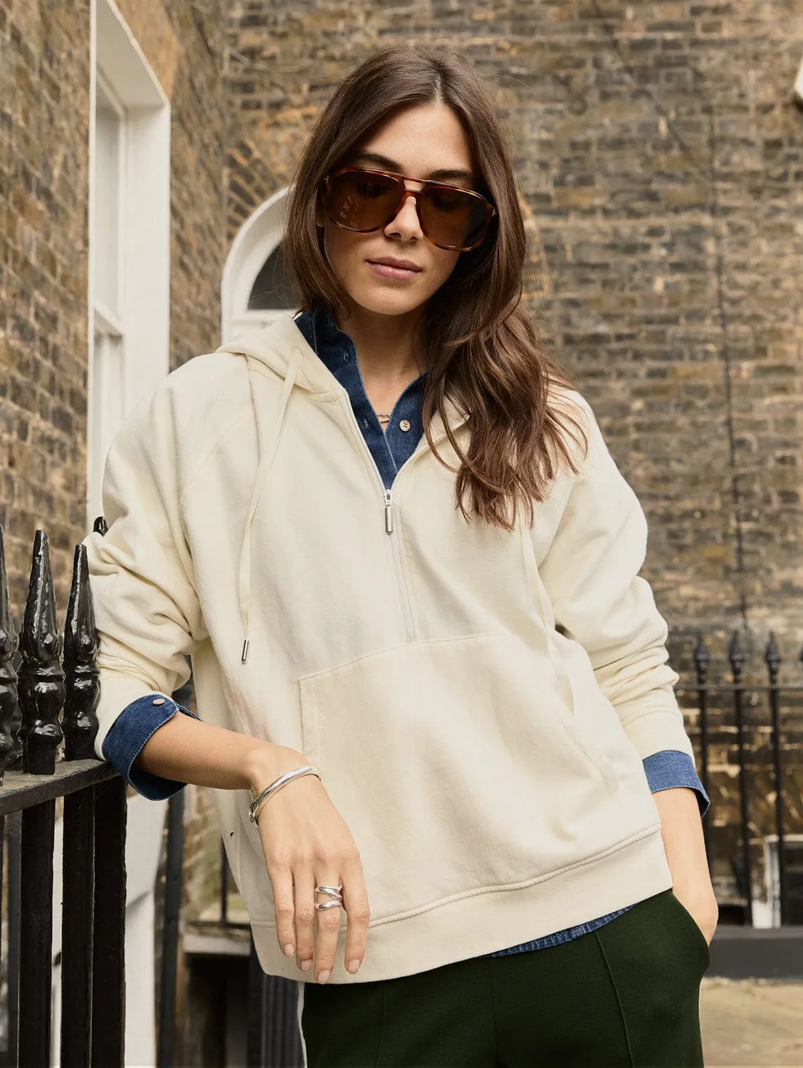 Jenny Organic Cotton Hoodie | Cream