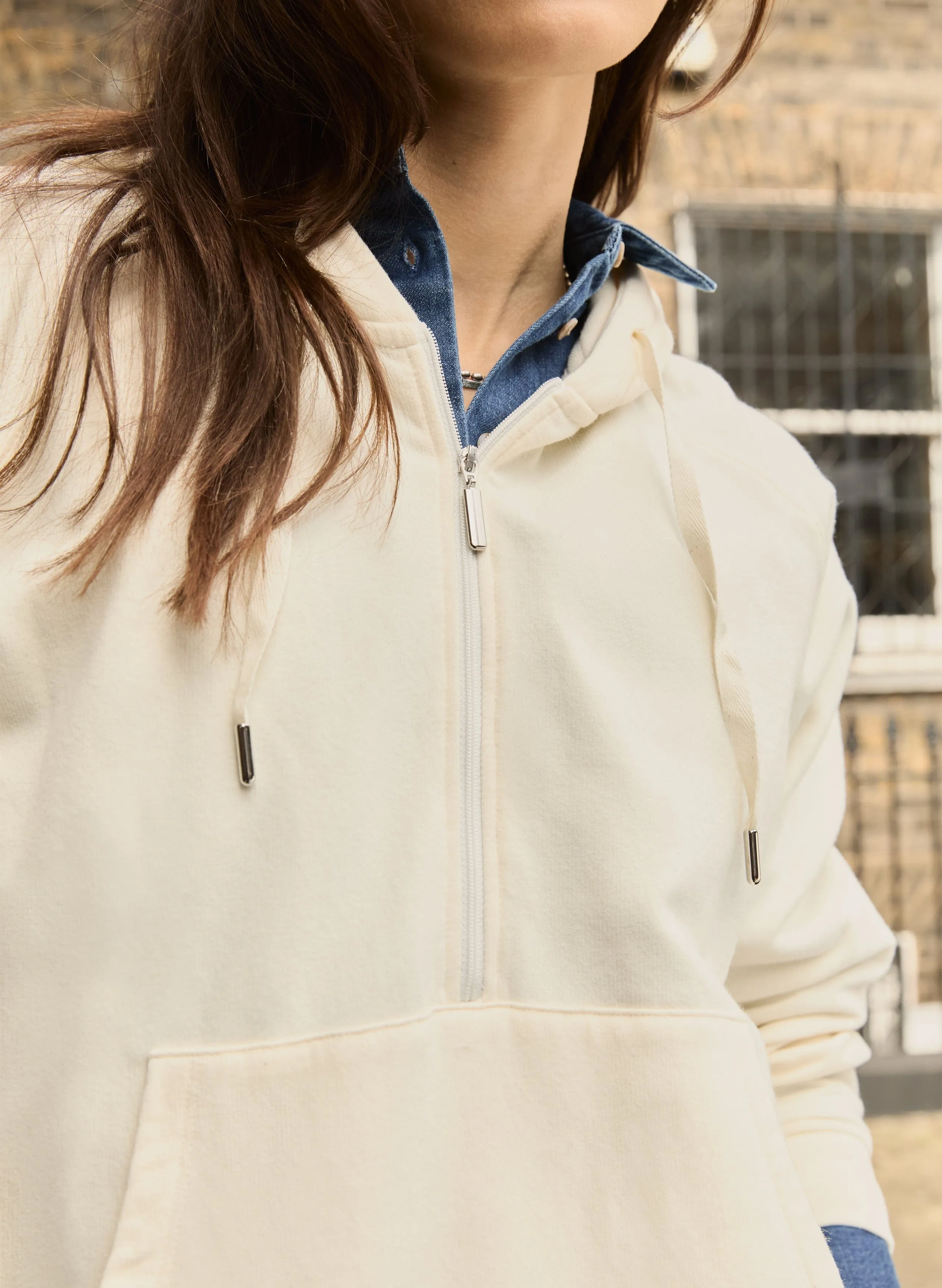 Jenny Organic Cotton Hoodie | Cream