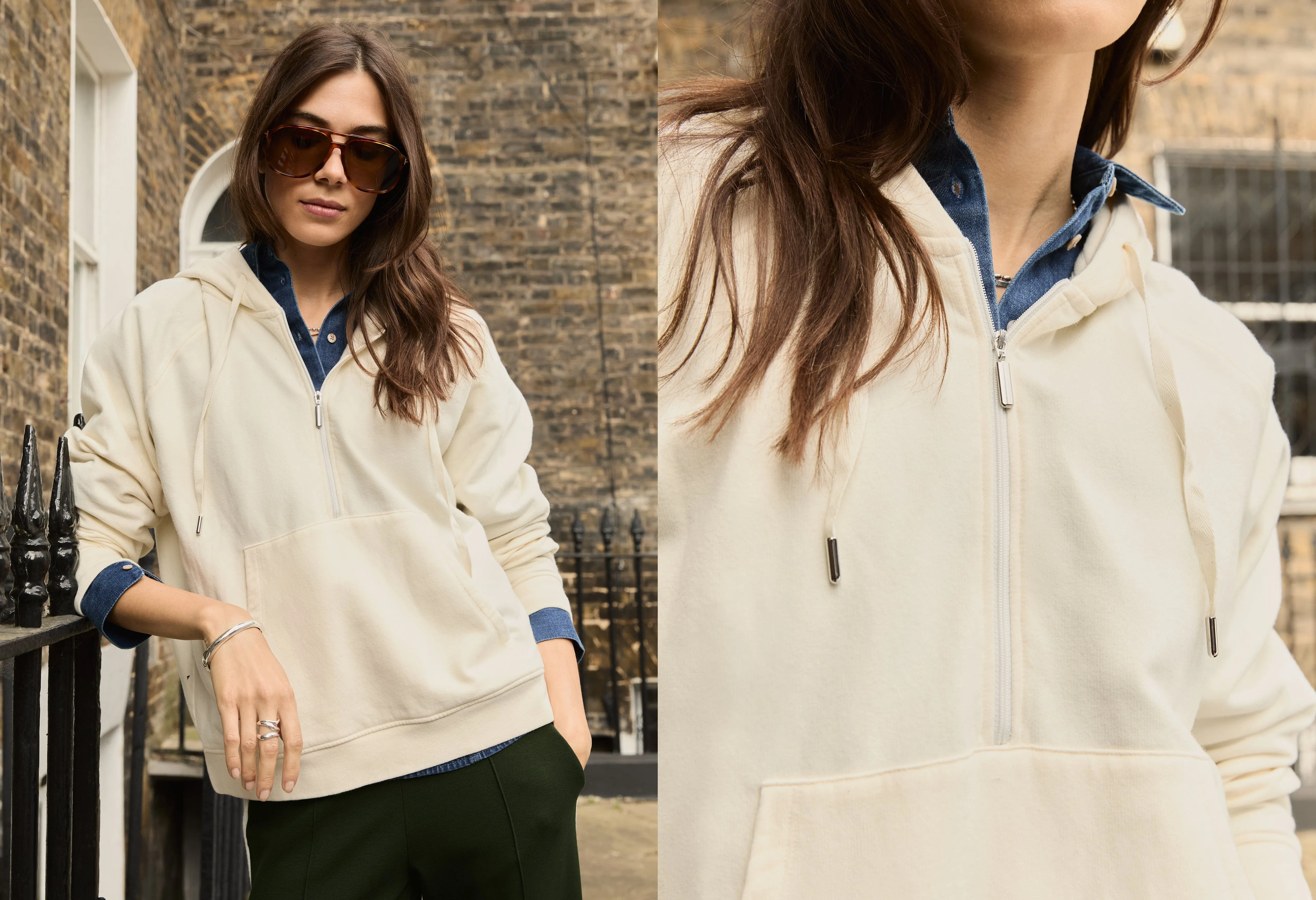 Jenny Organic Cotton Hoodie | Cream