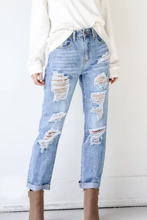 Kiley Distressed Boyfriend Jeans