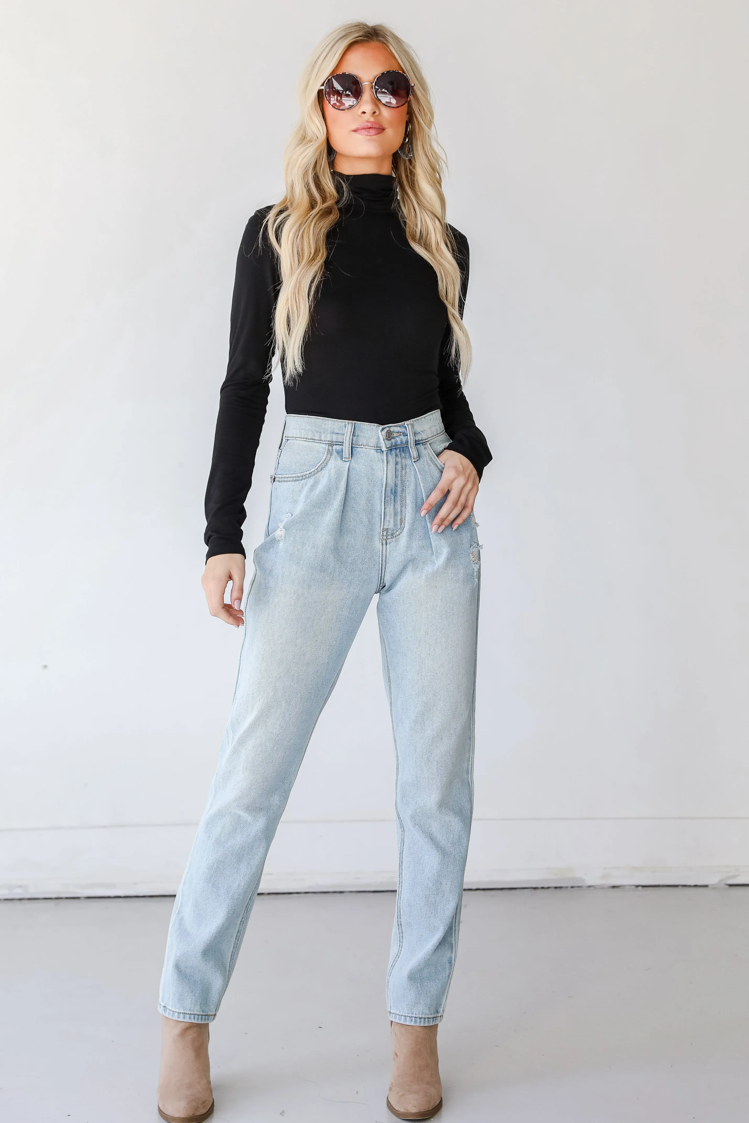 Layla High-Rise Straight Leg Jeans