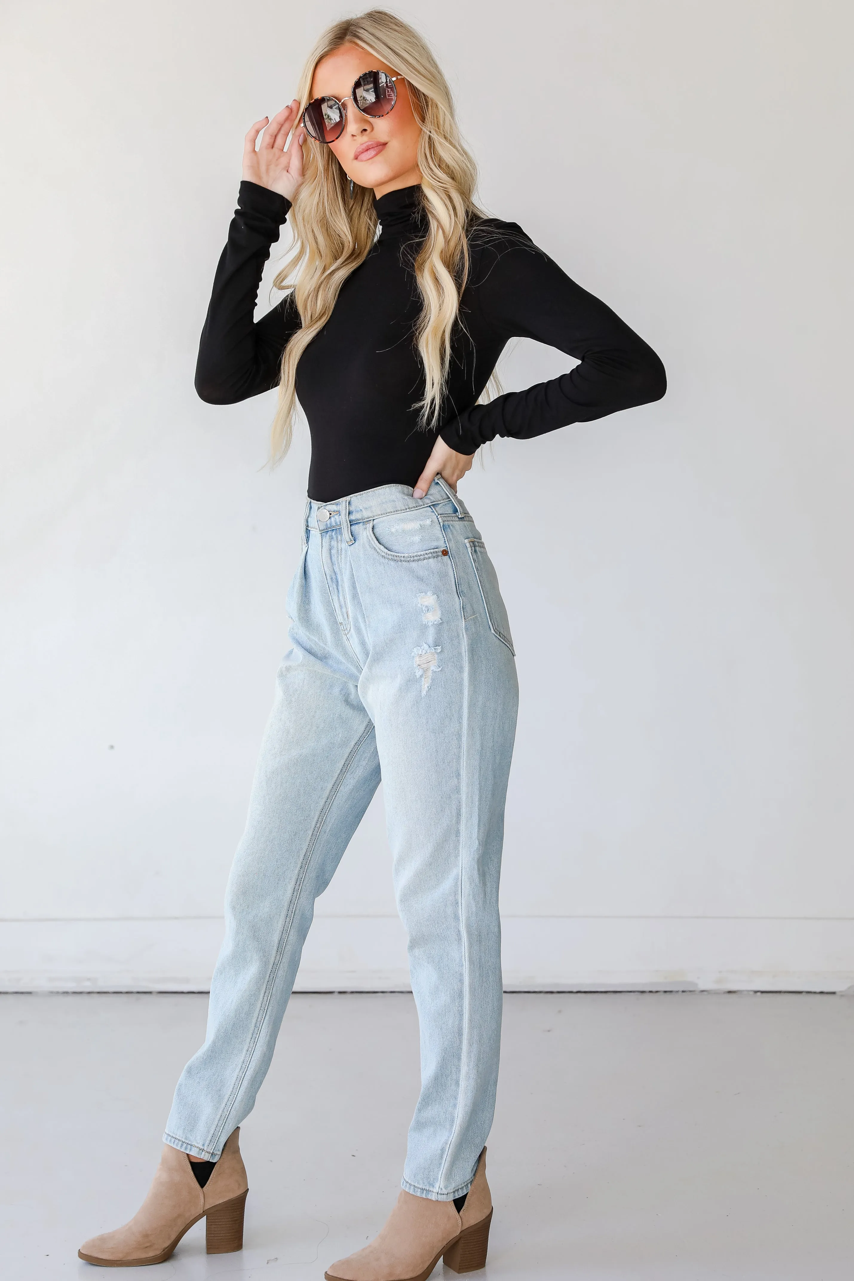 Layla High-Rise Straight Leg Jeans