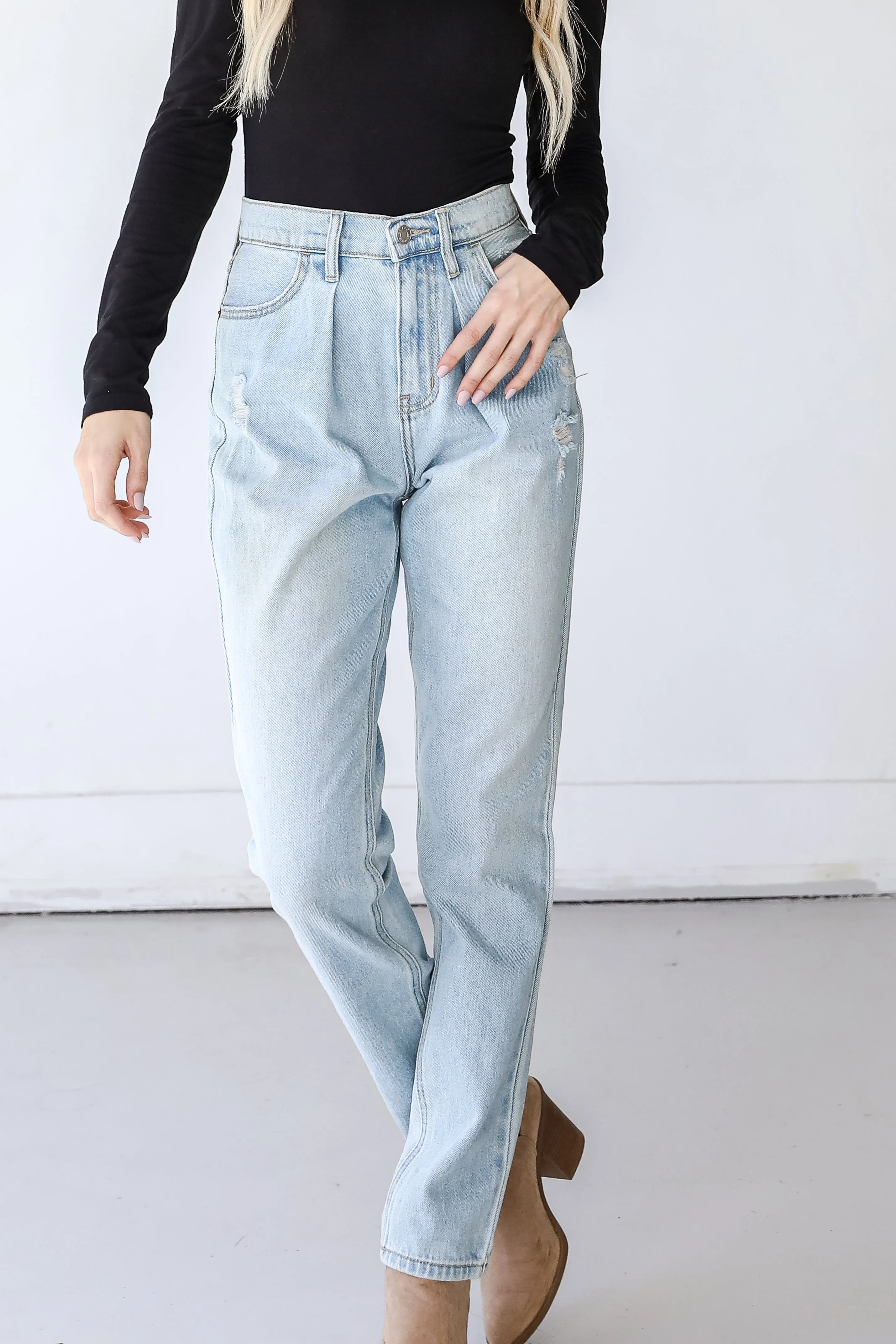 Layla High-Rise Straight Leg Jeans