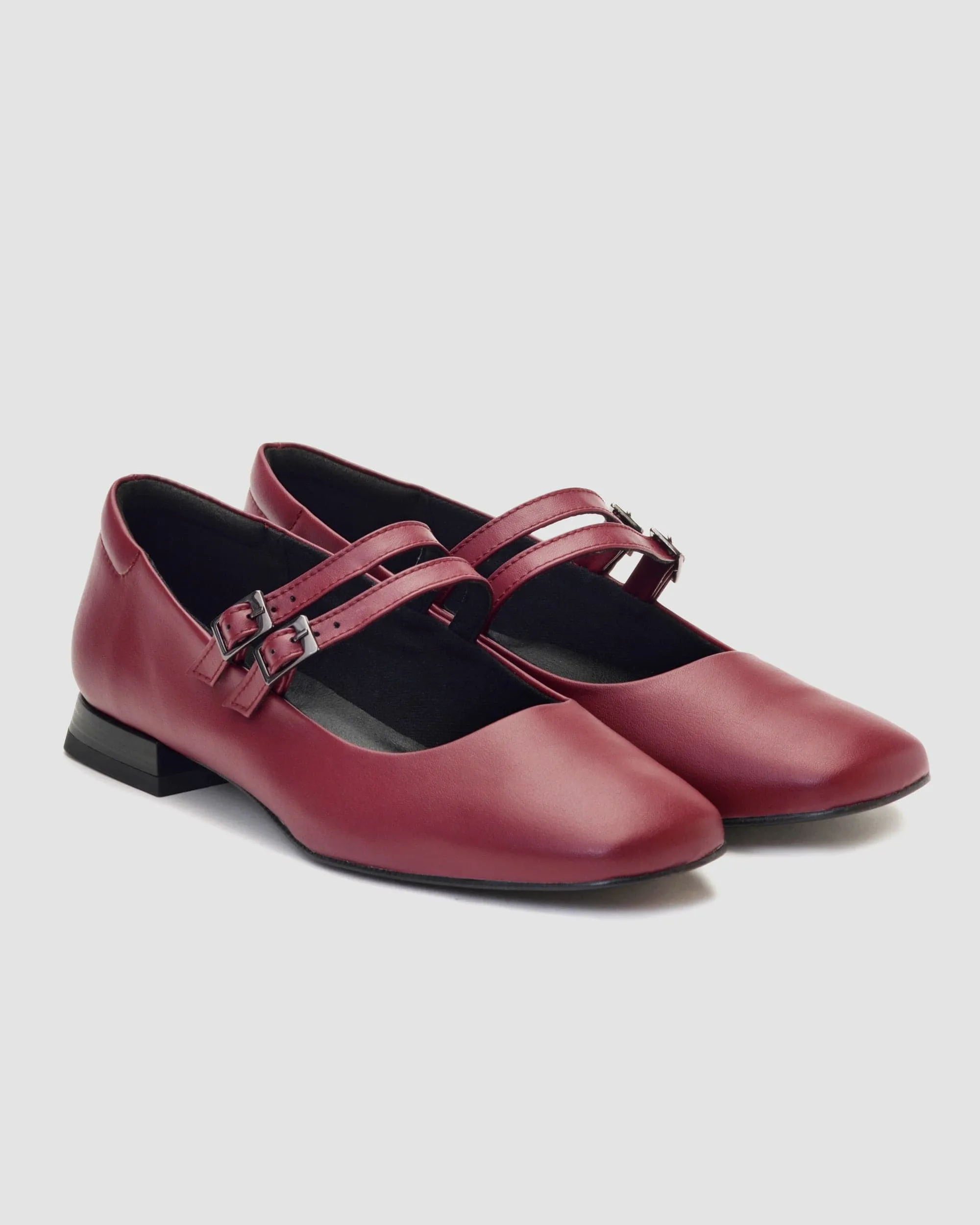Mary Jane Women's Vegea? Grape Leather Vegan Pumps | Cherry