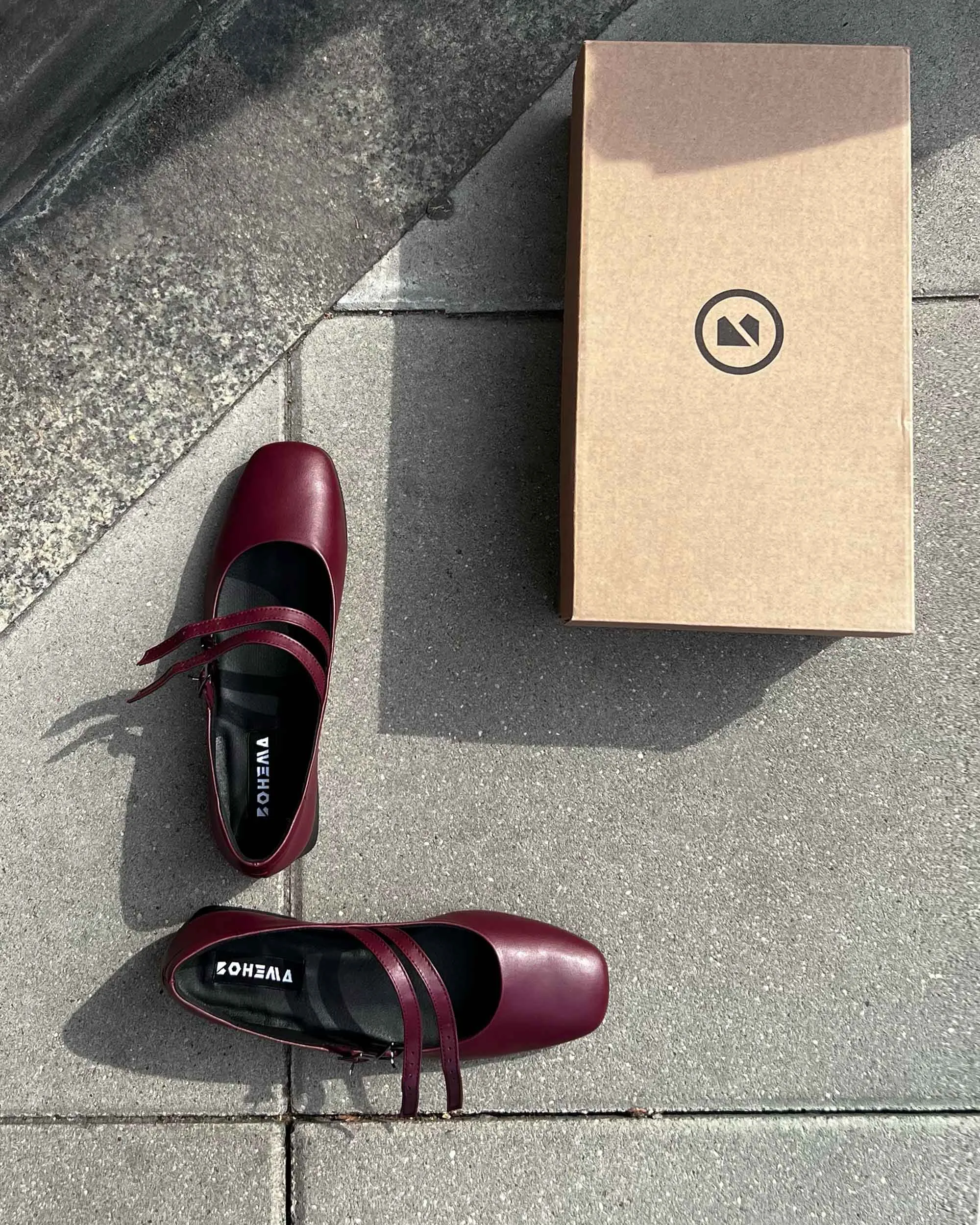 Mary Jane Women's Vegea? Grape Leather Vegan Pumps | Cherry