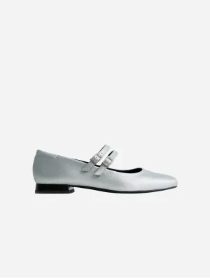 Mary Jane Women's Vegea? Grape Leather Vegan Pumps | Metallic