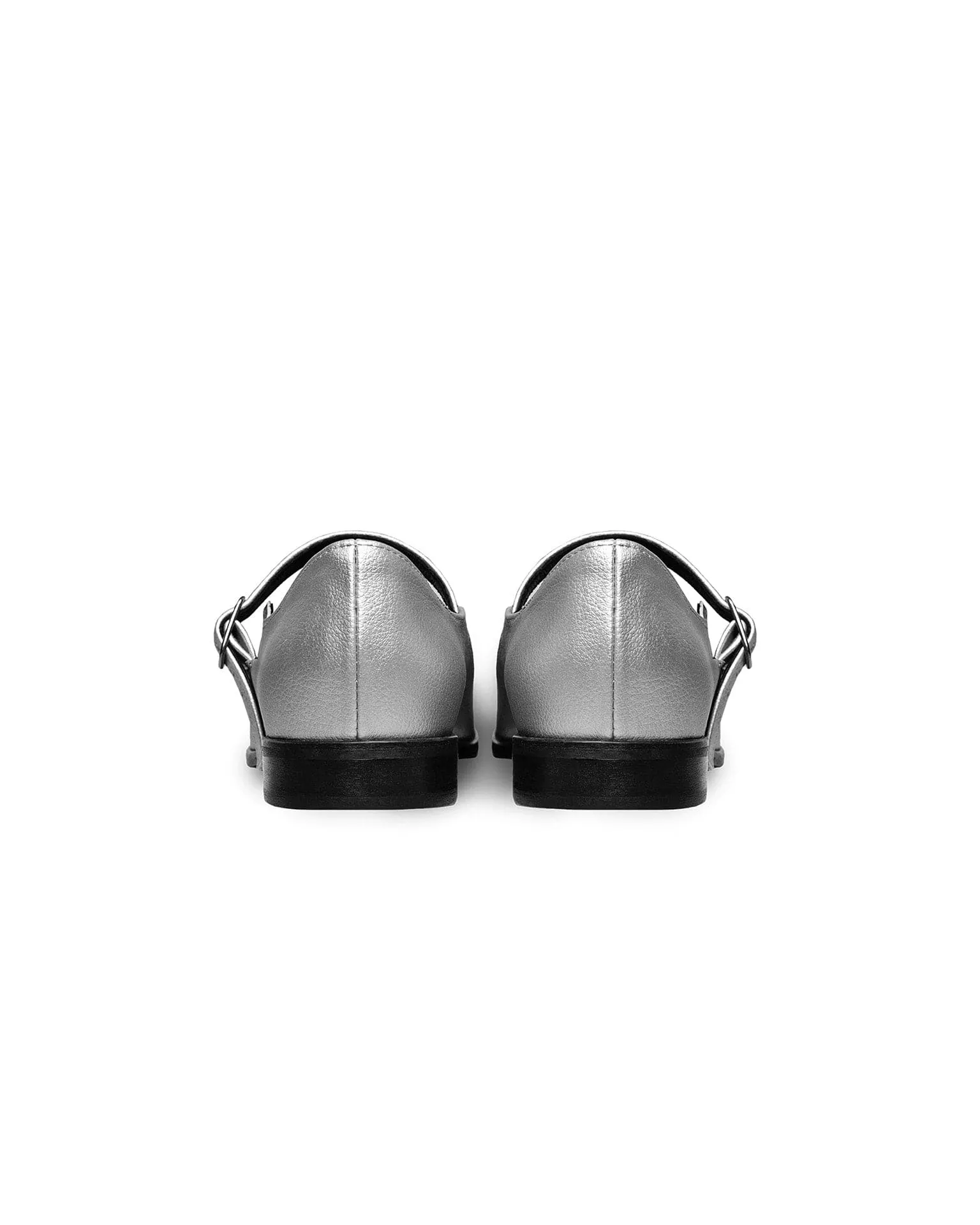 Mary Jane Women's Vegea? Grape Leather Vegan Pumps | Silver