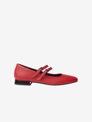 Mary Jane Women's Vegea? Grape Leather Vegan Pumps | Strawberry