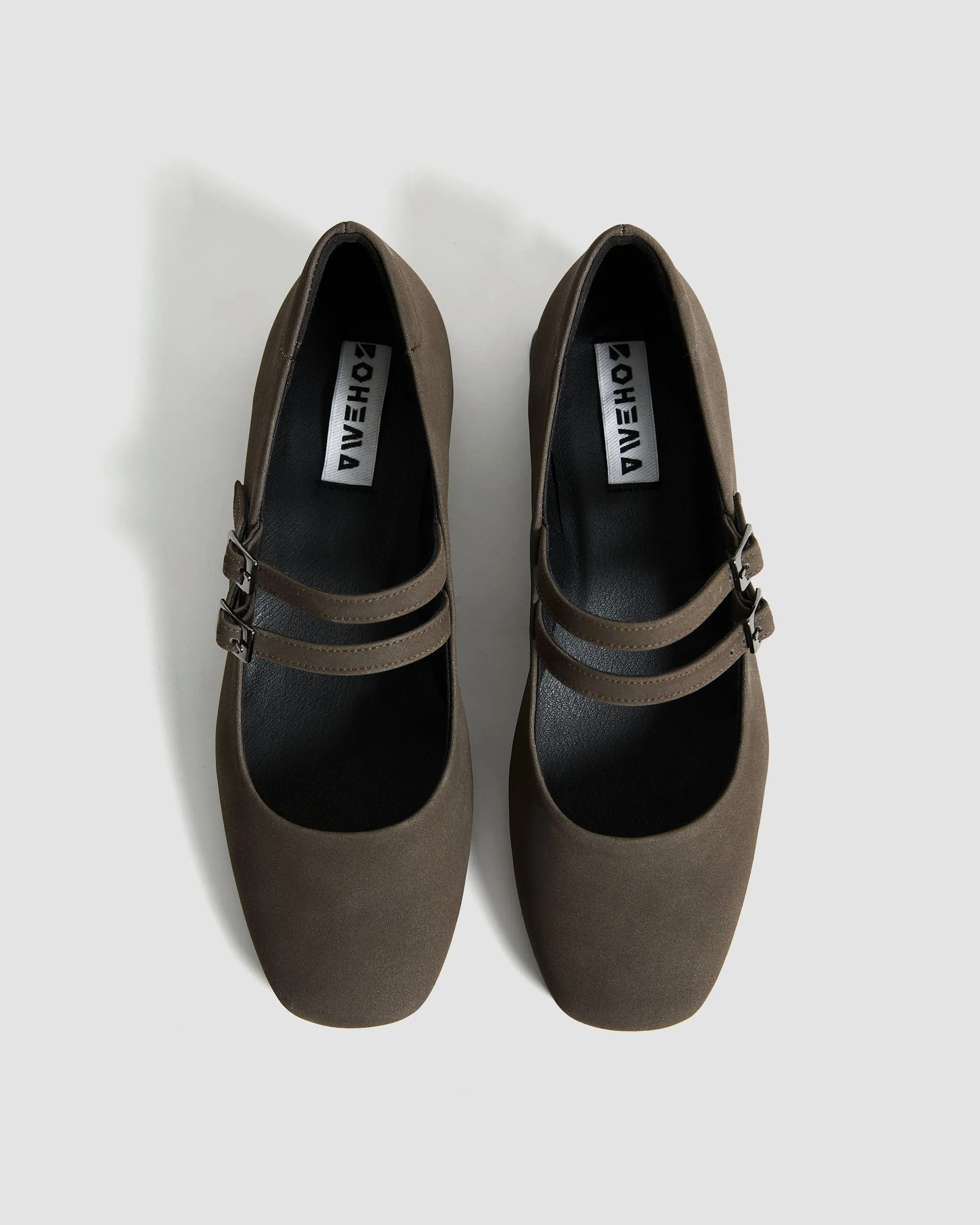 Mary Jane Women's Viridis? Corn Leather Vegan Pumps | Chocolate