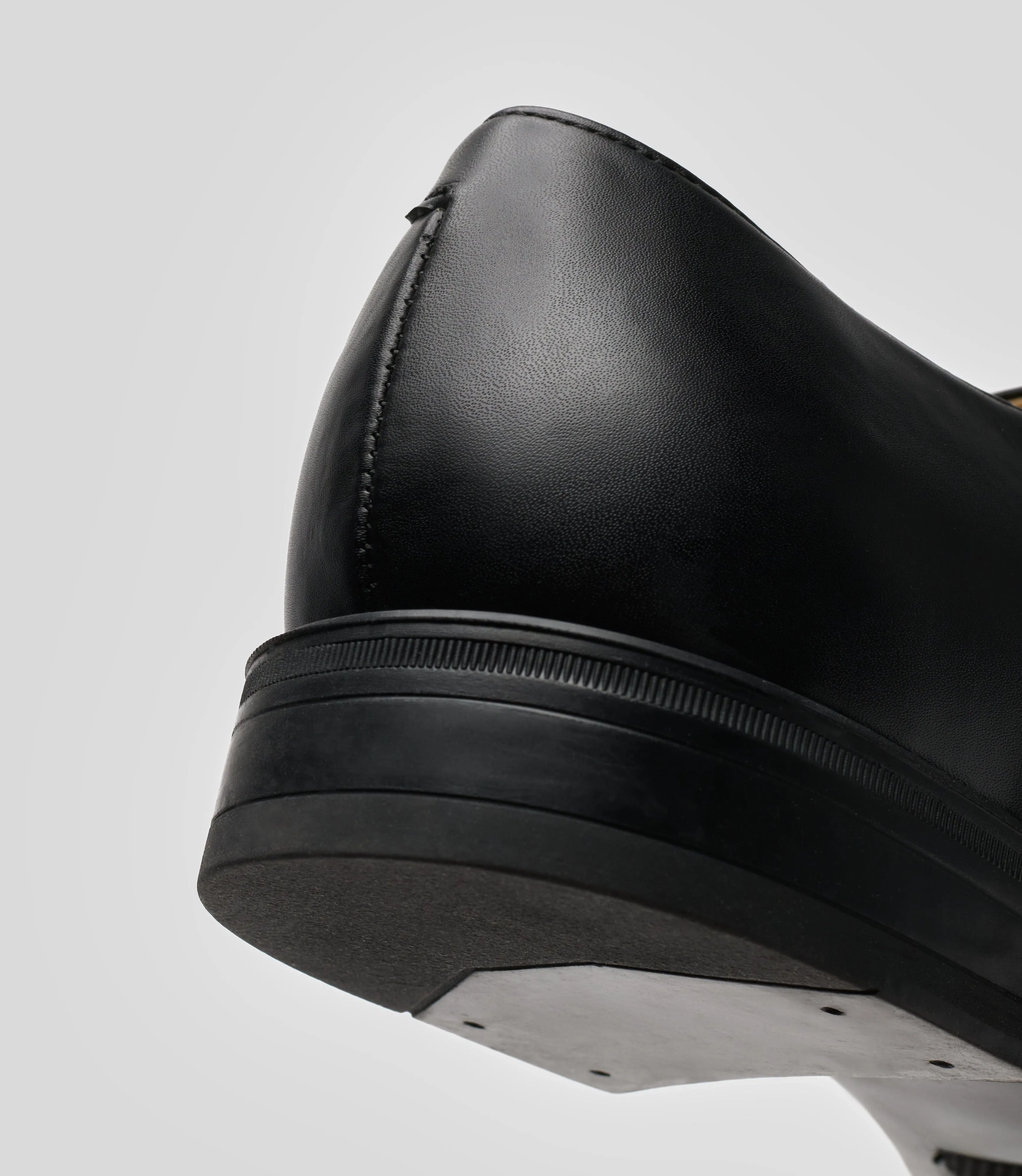 Men's Vegan Leather Monk Strap Shoes | Black