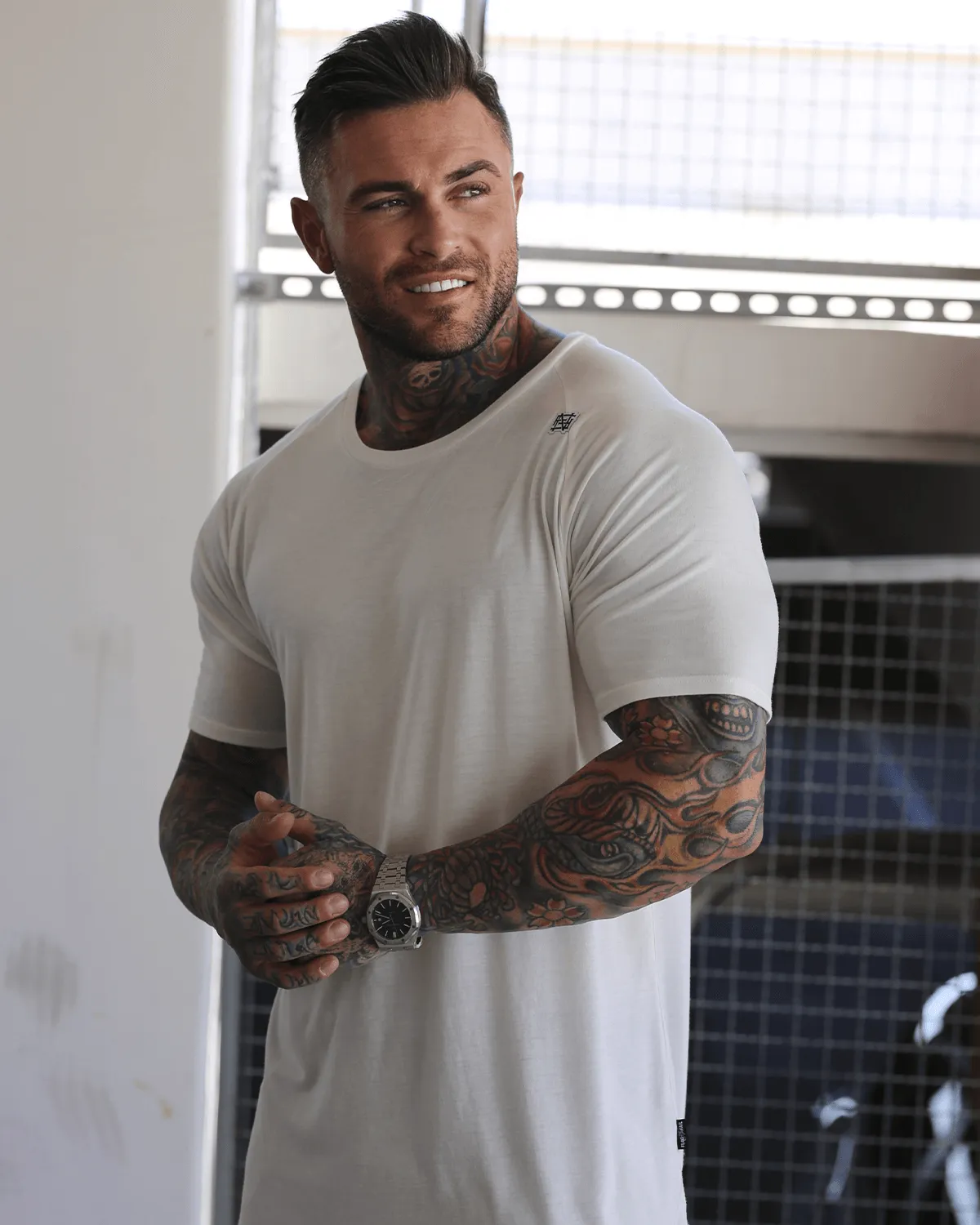 MOTO TEE - WHITE