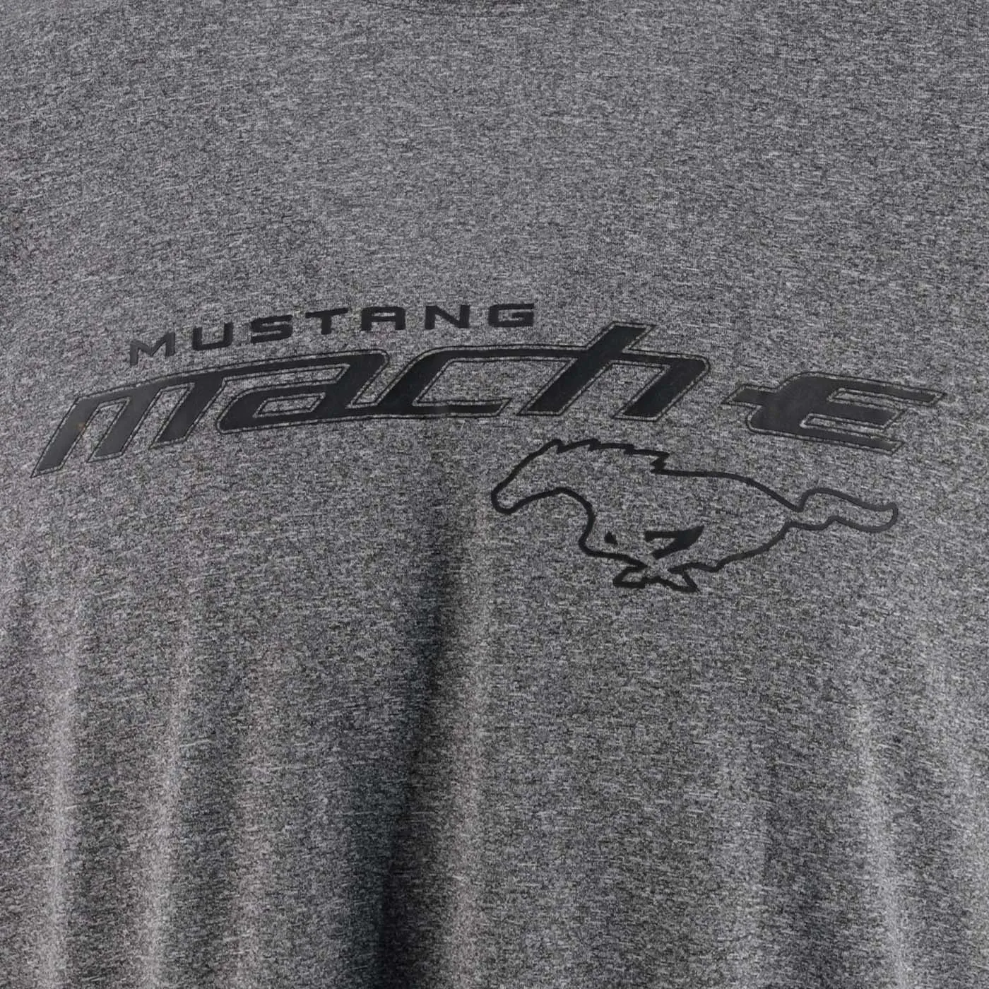 Mustang Mach-E Mens Gray Performance T-Shirt