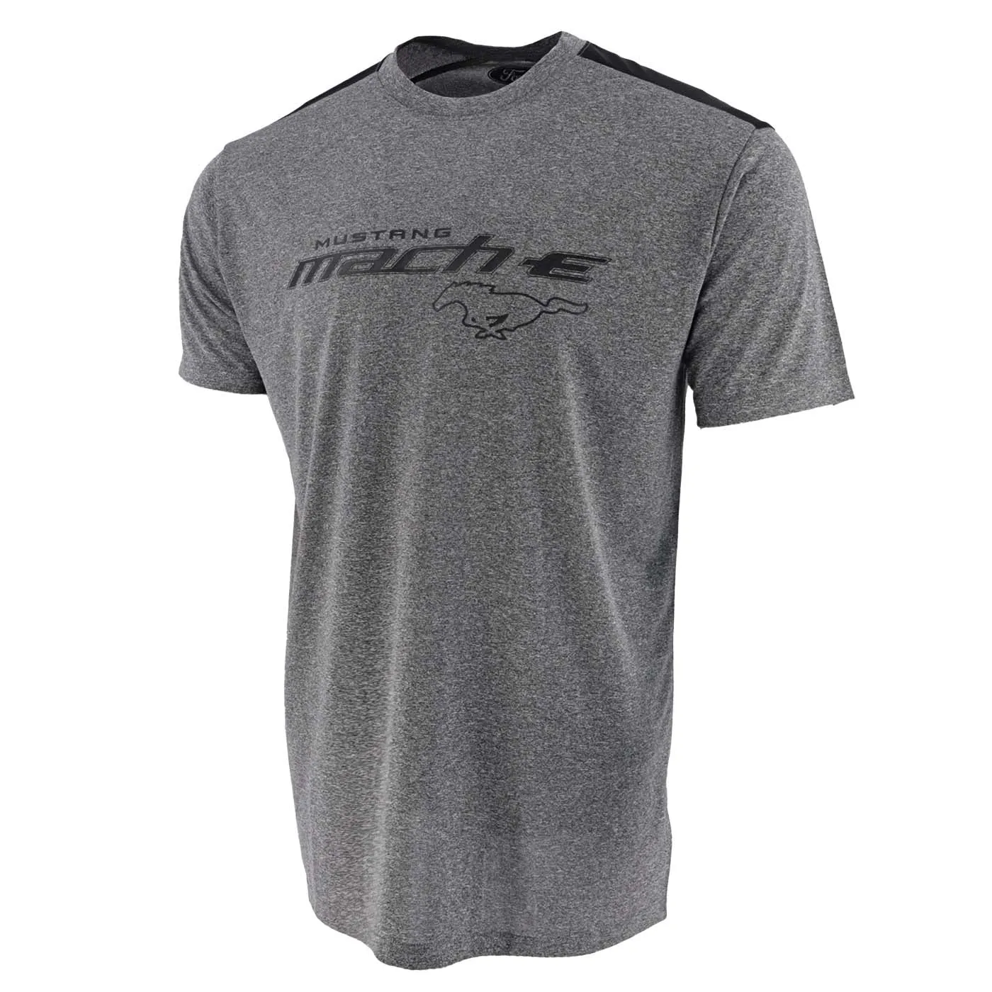 Mustang Mach-E Mens Gray Performance T-Shirt