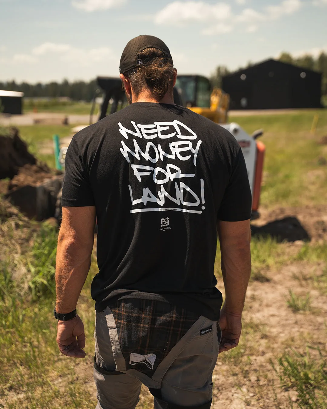 NEED MONEY FOR LAND SCRIPT TEE - BLACK