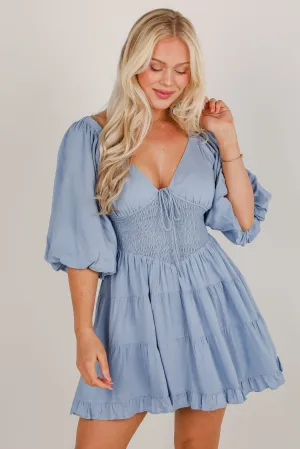 Never Better Tiered Mini Dress