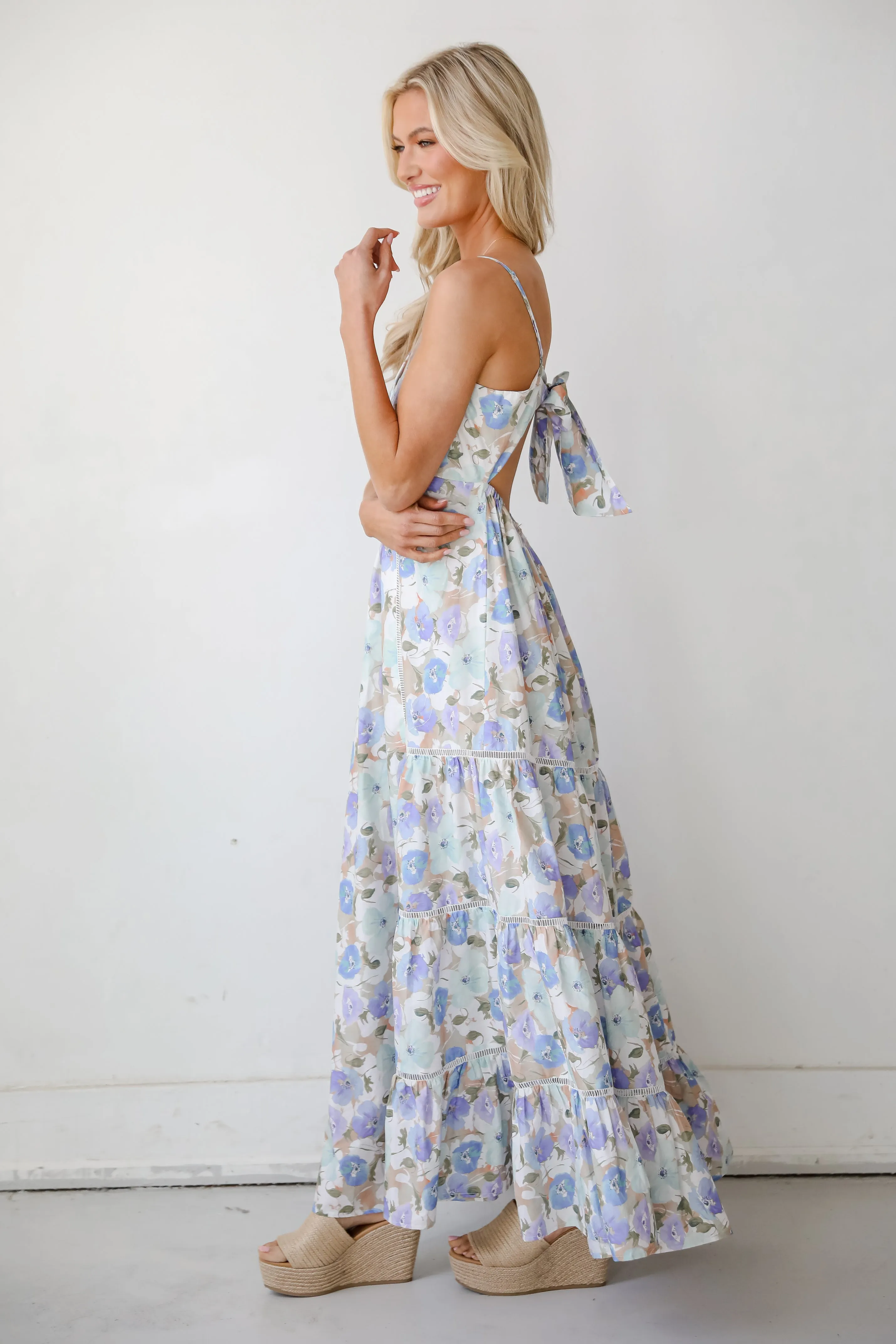 No One But You Off White Floral Maxi Dress