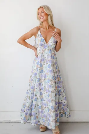 No One But You Off White Floral Maxi Dress