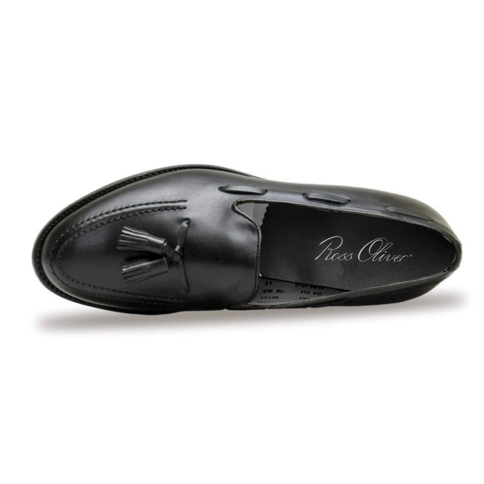 Pembroke Cactus Leather Vegan Tassel Loafer | Black