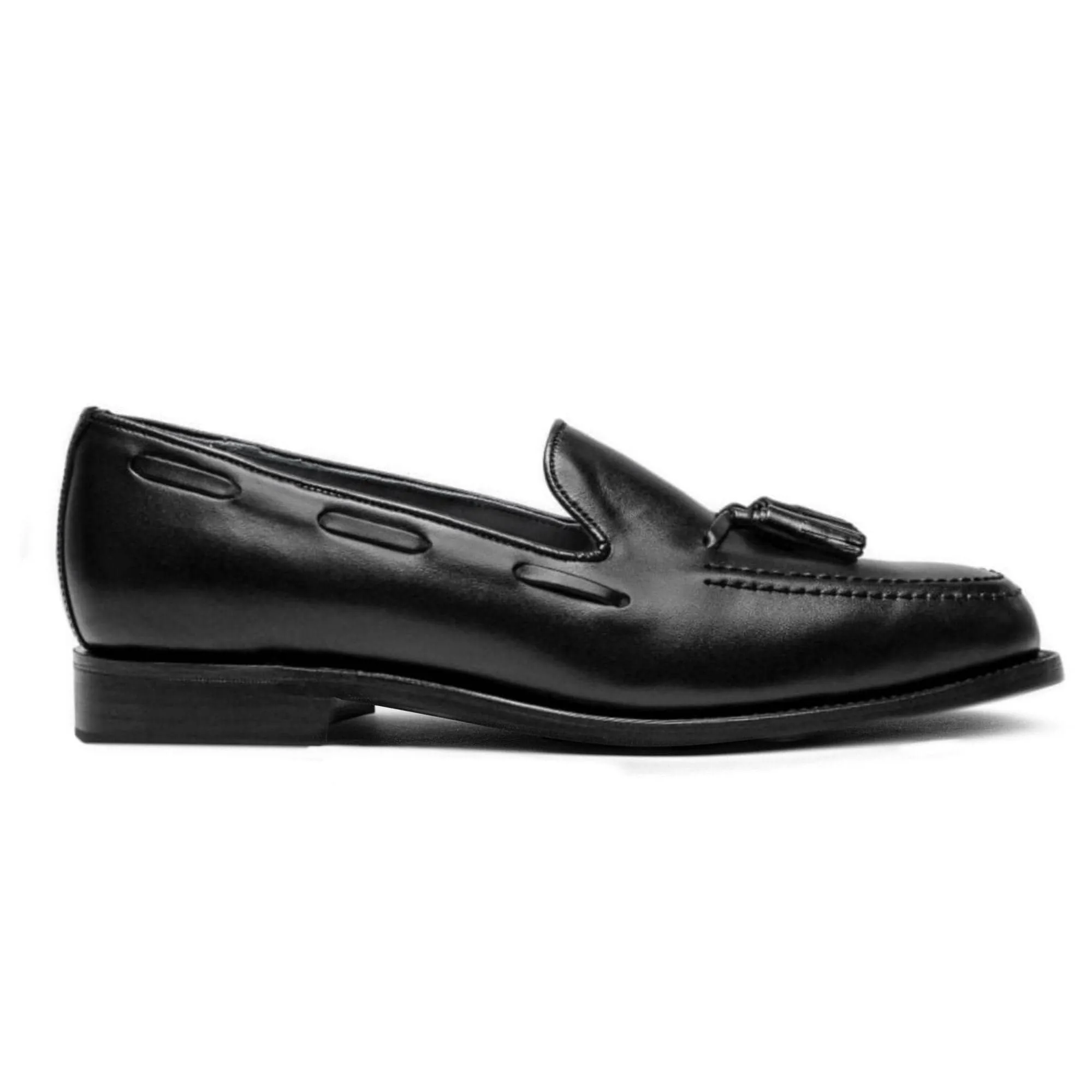 Pembroke Cactus Leather Vegan Tassel Loafer | Black