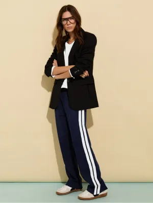 Petite Tippi?2.0 LENZING? ECOVERO? Side Stripe Trousers | Navy & White