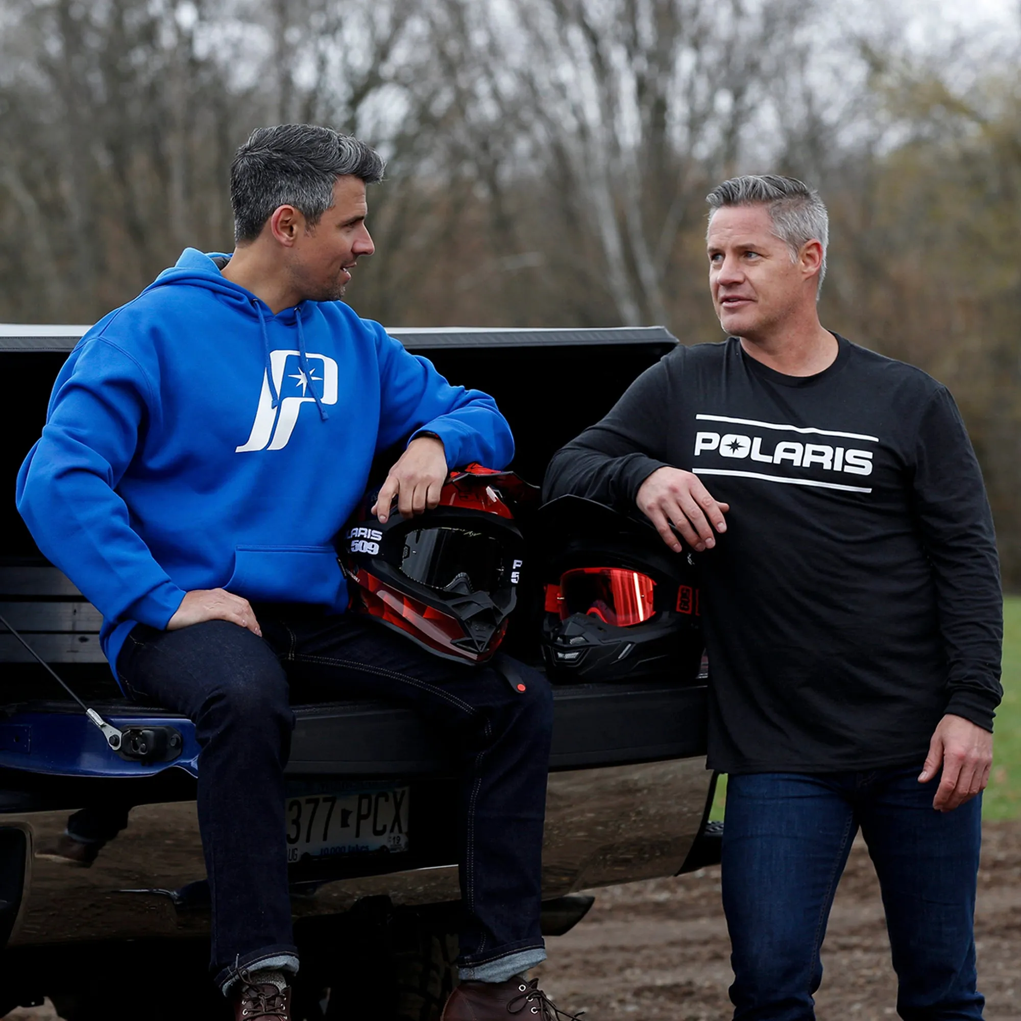 Polaris Dash Long Sleeve T-Shirt Black/White