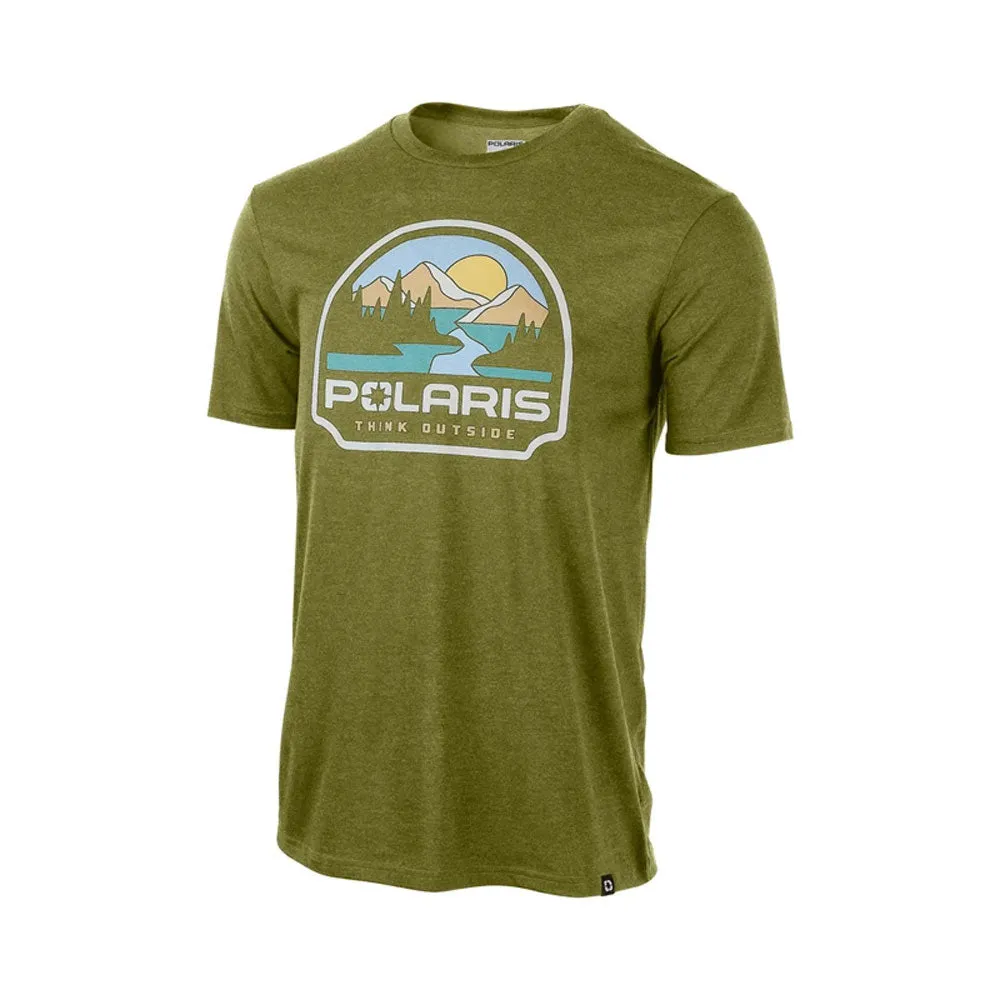 Polaris Men's Half Dome Tee T-Shirt Olive Green