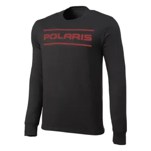 Polaris Men's Long-Sleeve Dash Shirt Polaris Logo T-Shirt Black/Red
