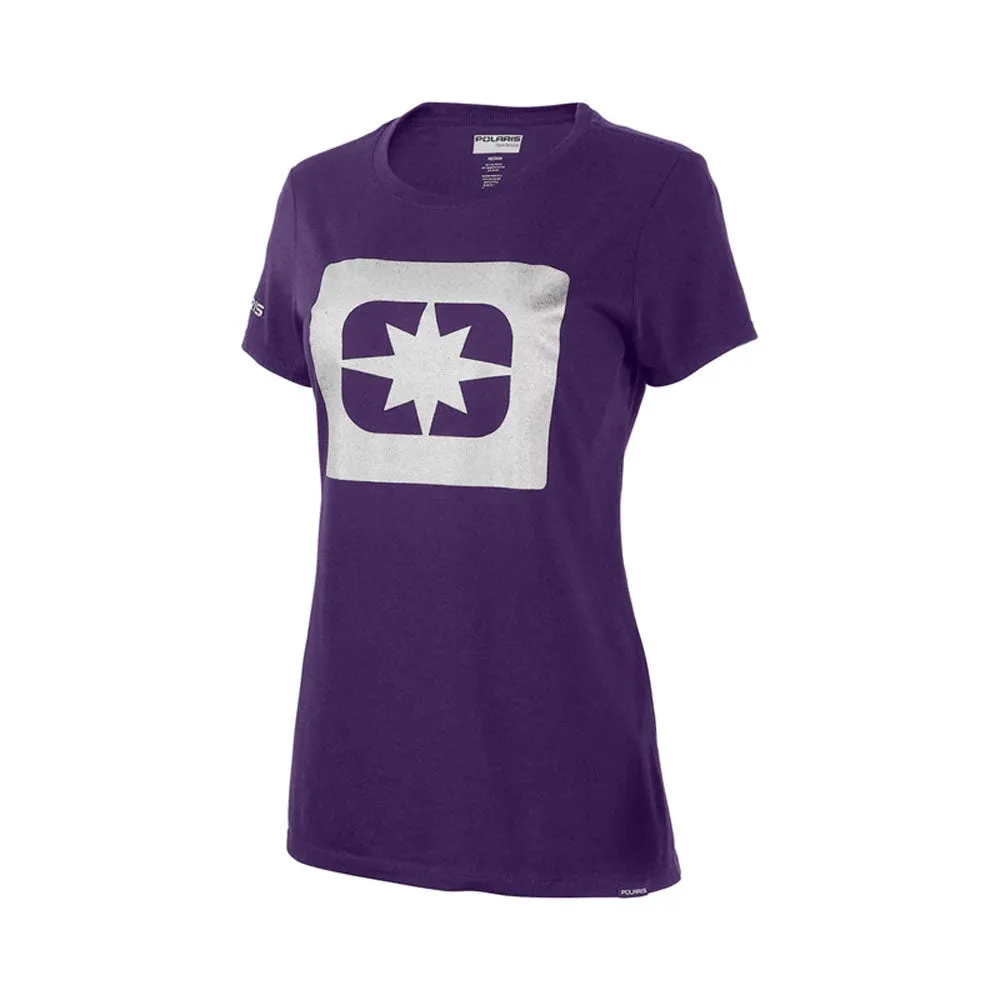 Polaris Women's Silver Icon Tee T-Shirt Purple