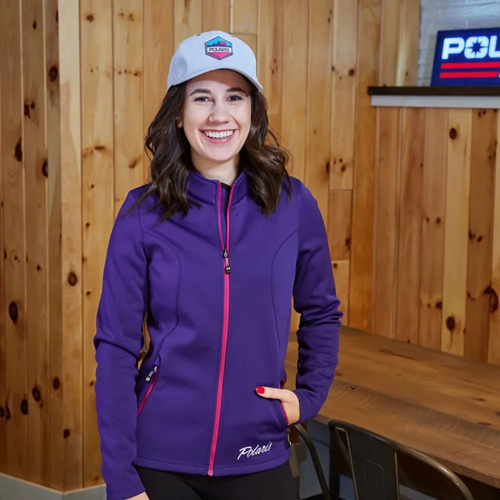 Polaris Women's Switchback Mid-Layer Sweater Purple