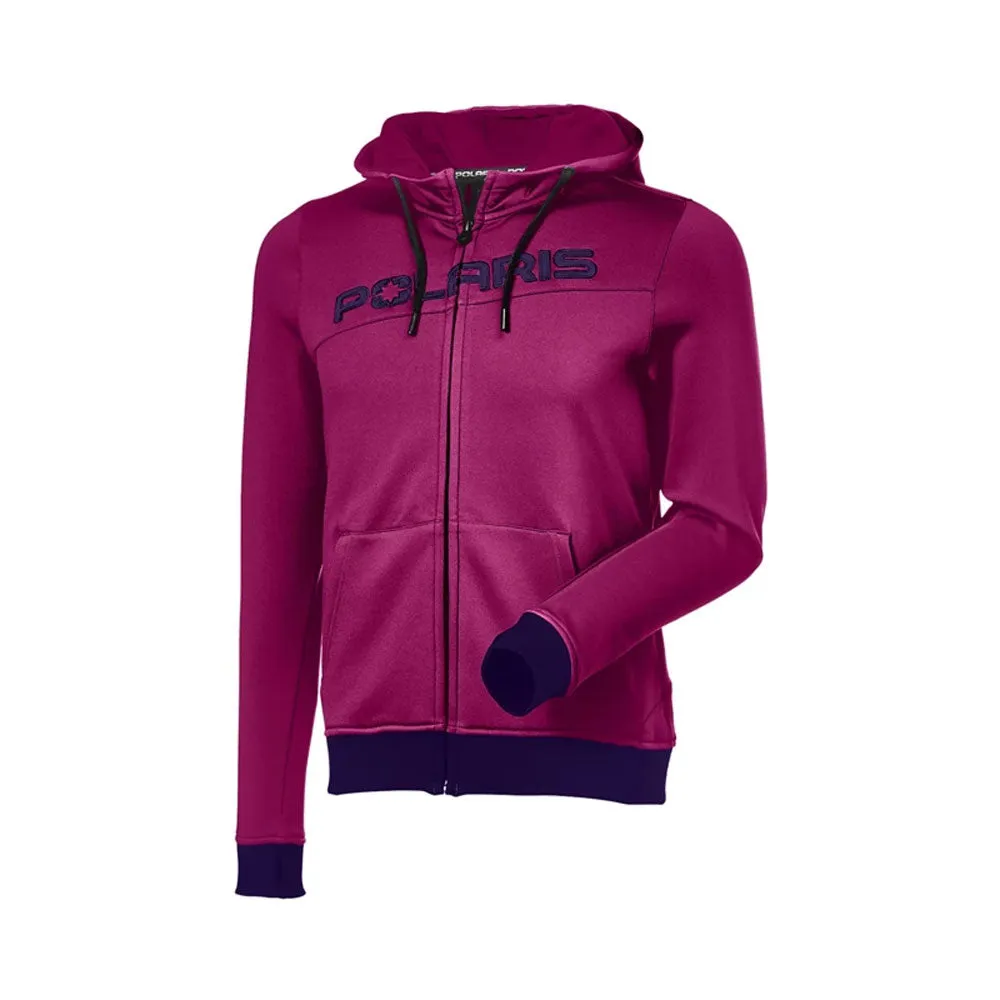 Polaris Women's Tech Full-Zip Hoodie Jacket Fuschia/Purple