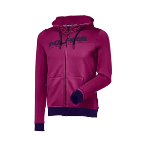 Polaris Women's Tech Full-Zip Hoodie Jacket Fuschia/Purple