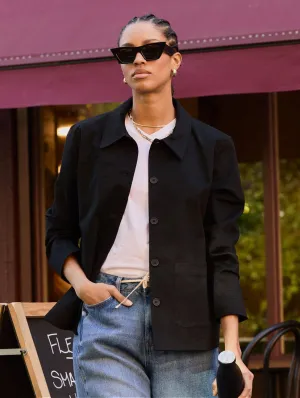 Raphaelle Organic Cotton?Jacket | Caviar Black