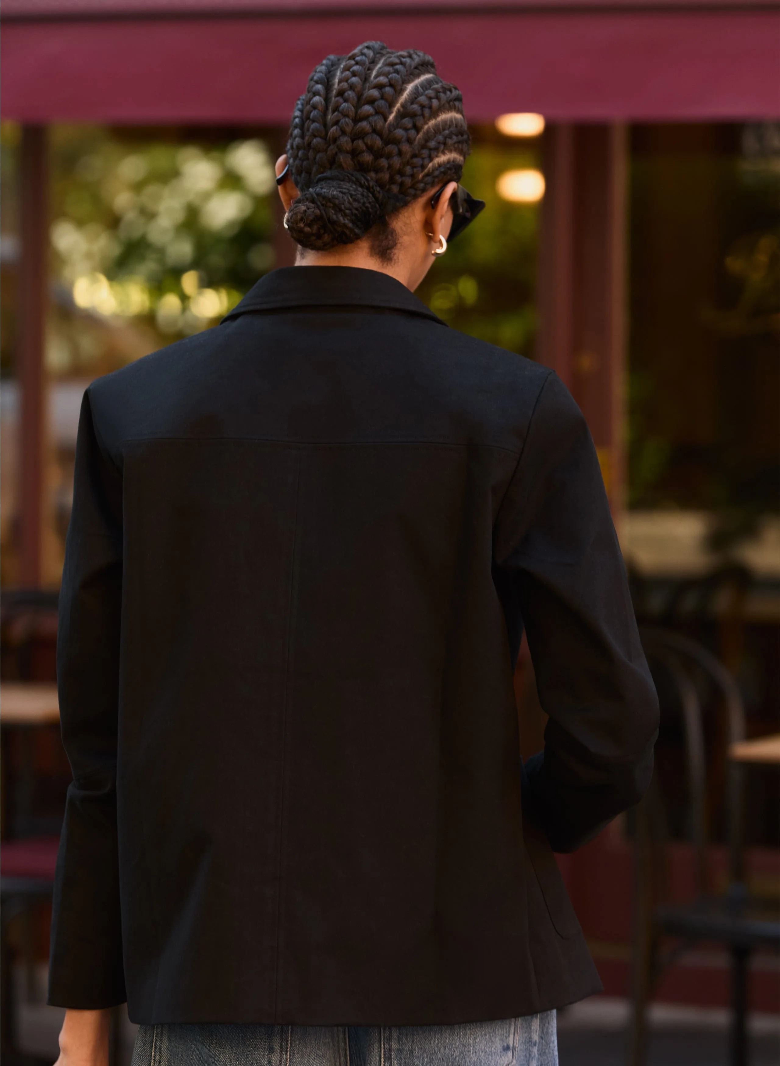 Raphaelle Organic Cotton?Jacket | Caviar Black