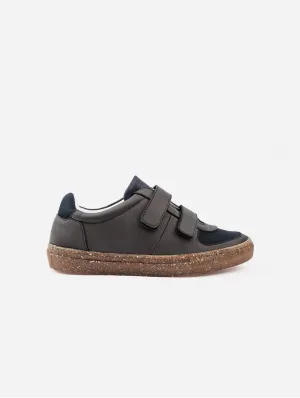 RC Double Velcro Vegan Leather Sneakers | Navy