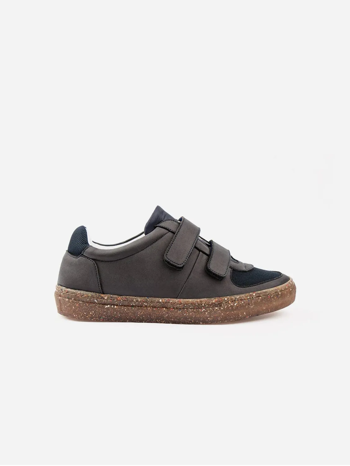 RC Double Velcro Vegan Leather Sneakers | Navy