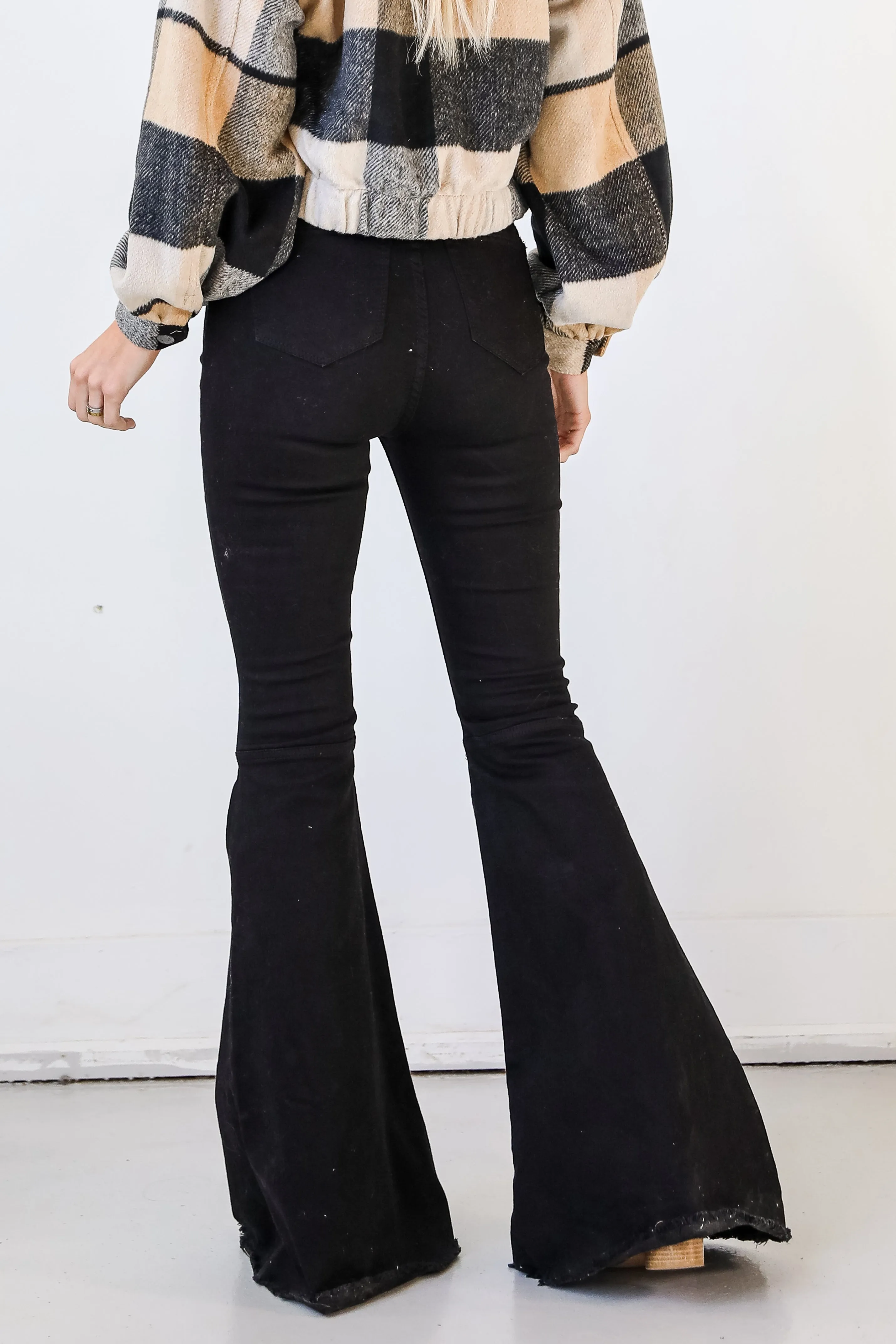 Reagan Black Flare Jeans