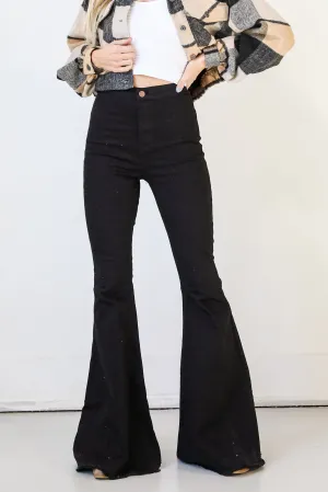 Reagan Black Flare Jeans