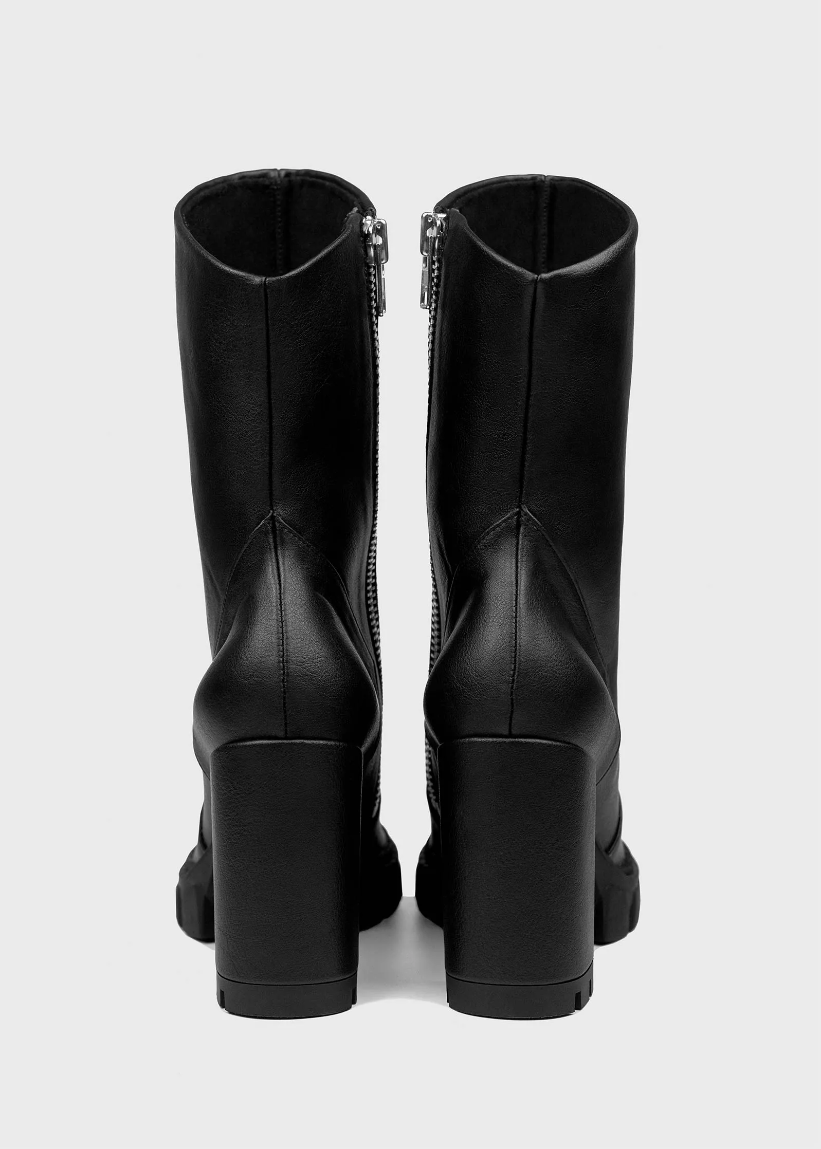 Ritual Women's Grape Leather Ankle Boots | Black